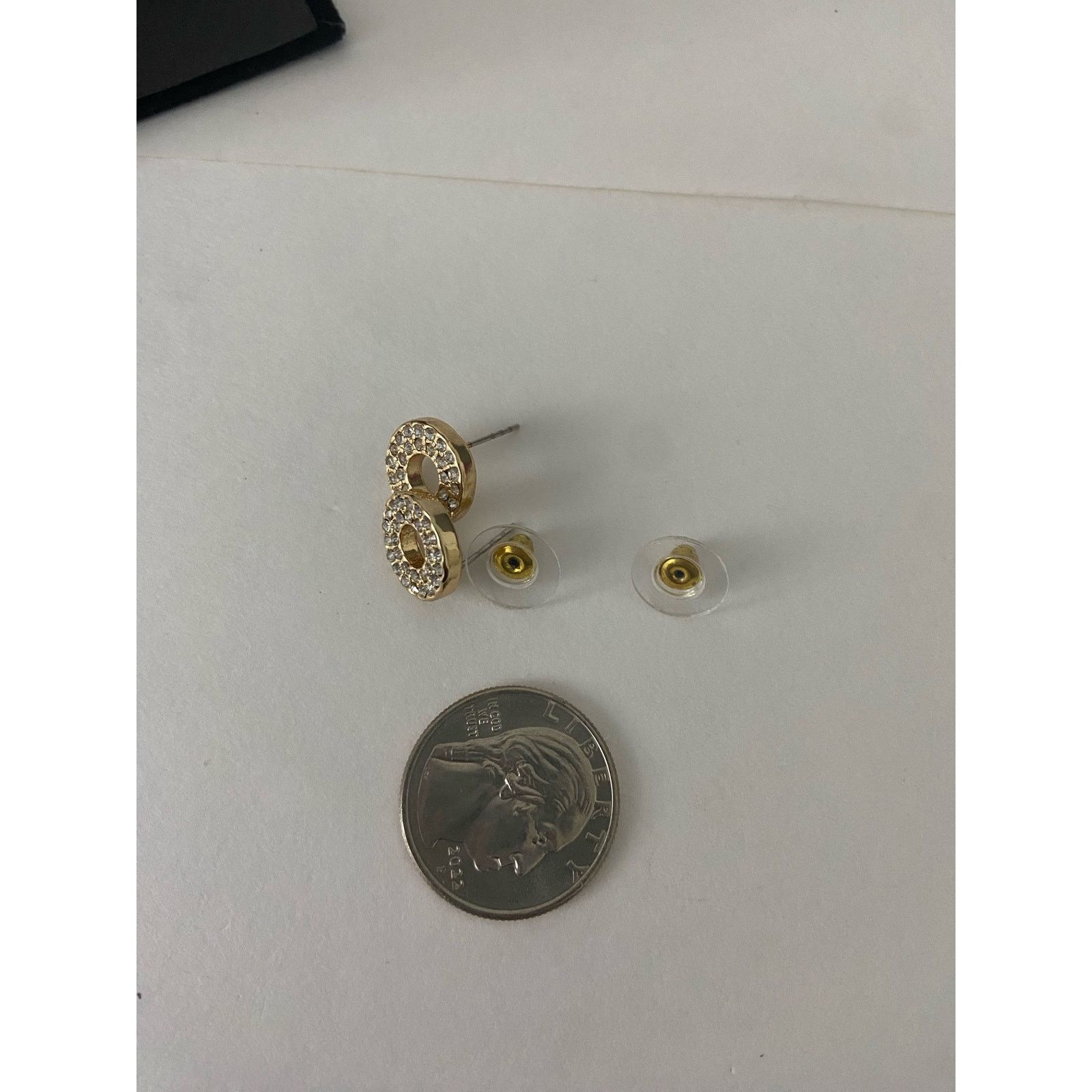 Other round stud earrings gold tone Size ONE SIZE - 3 Thumbnail