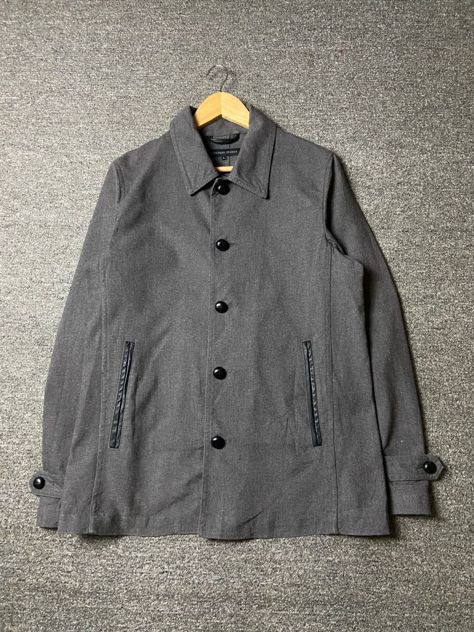Japanese Brand General Supply Brand Wool Button Up Jacket (174) Size US L / EU 52-54 / 3 - 1 Thumbnail