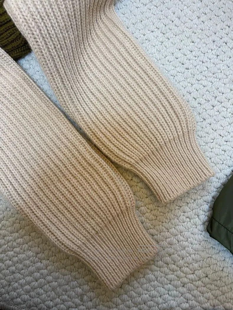 Loewe Loewe Green White Wool Sweater. Size US XL / EU 56 / 4 - 4 Thumbnail