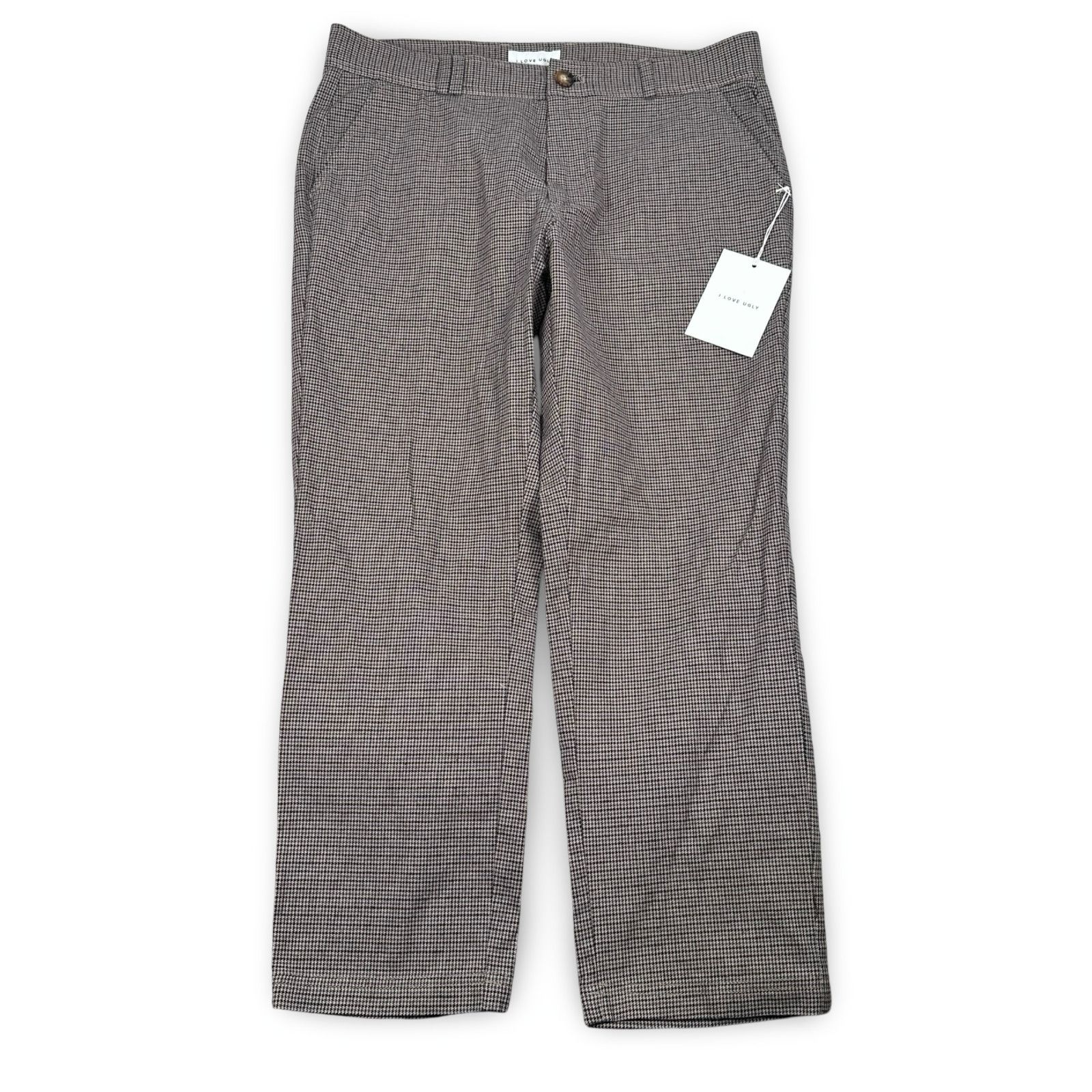 I Love Ugly I Love Ugly Kobe Pants Men’s XL Sand Houndstooth Cotton New Size US 36 / EU 52 - 1 Thumbnail