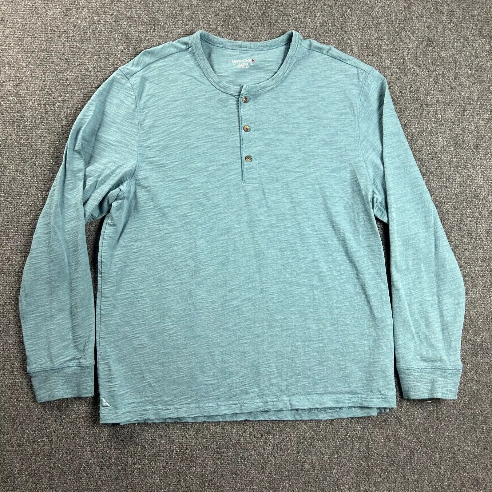 UNTUCKit UnTuckit Shirt Mens XL Henley Casual 100% Cotton Peru Adults Size US XL / EU 56 / 4 - 1 Thumbnail