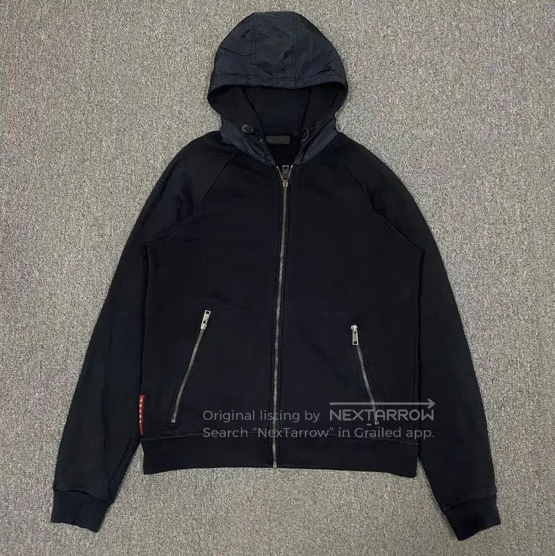 Prada Prada Blue Cotton Men's Jacket. Size US S / EU 44-46 / 1 - 1 Thumbnail