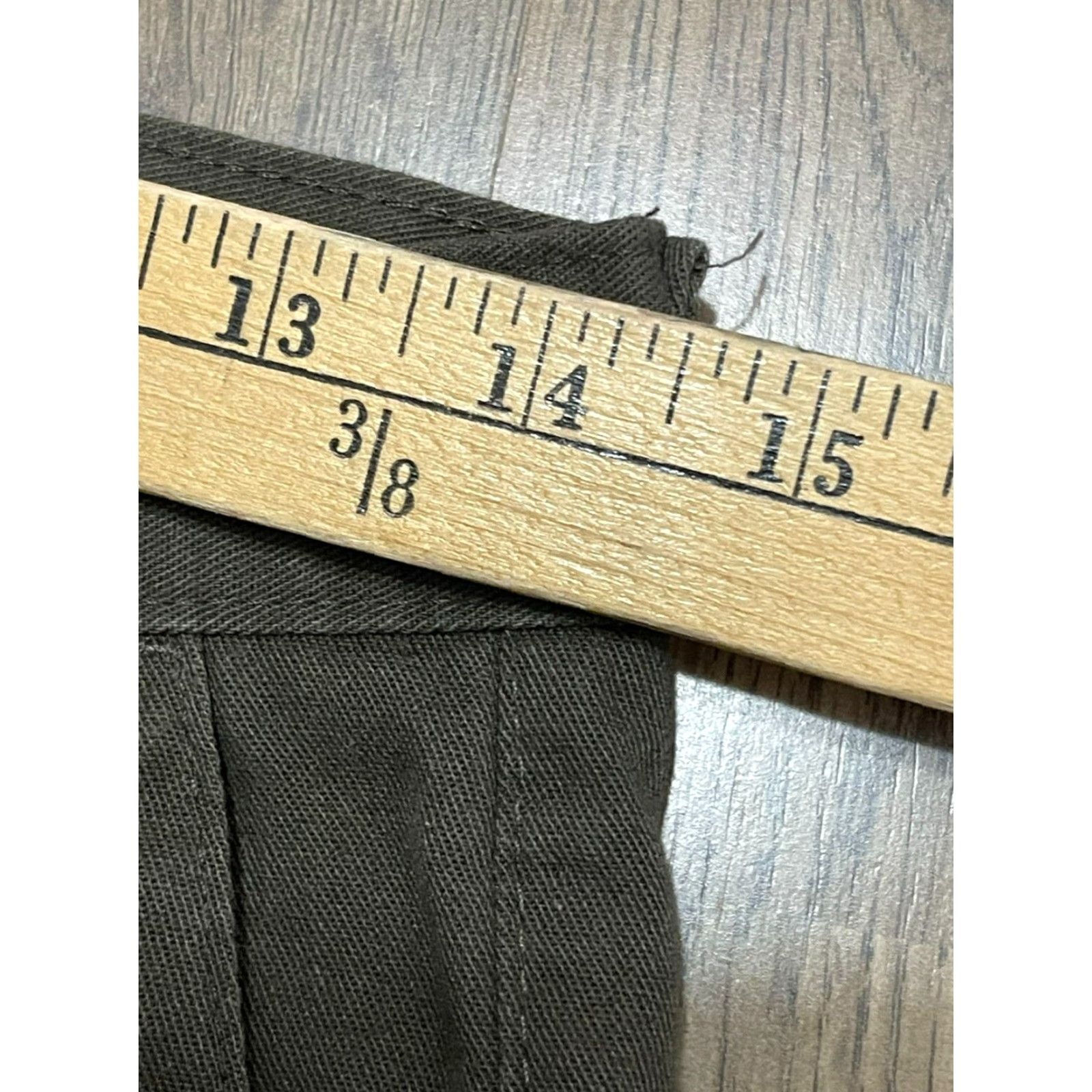 Lee Lee Shorts Men’s 29 Green Khakis Performance Pockets Casual Regular Chino Solid Front 8in Inseam Fashion Pants Mens Size US 29 - 6 Thumbnail