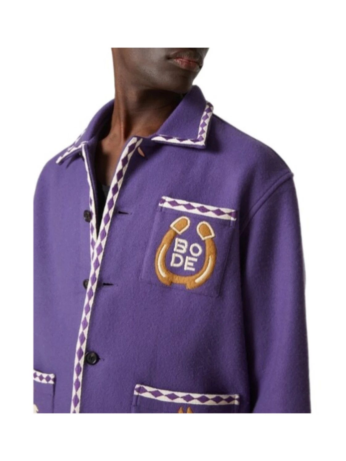 Bode 1995USD embroidered bronco equestrian wool jacket Size US M / EU 48-50 / 2 - 6 Thumbnail