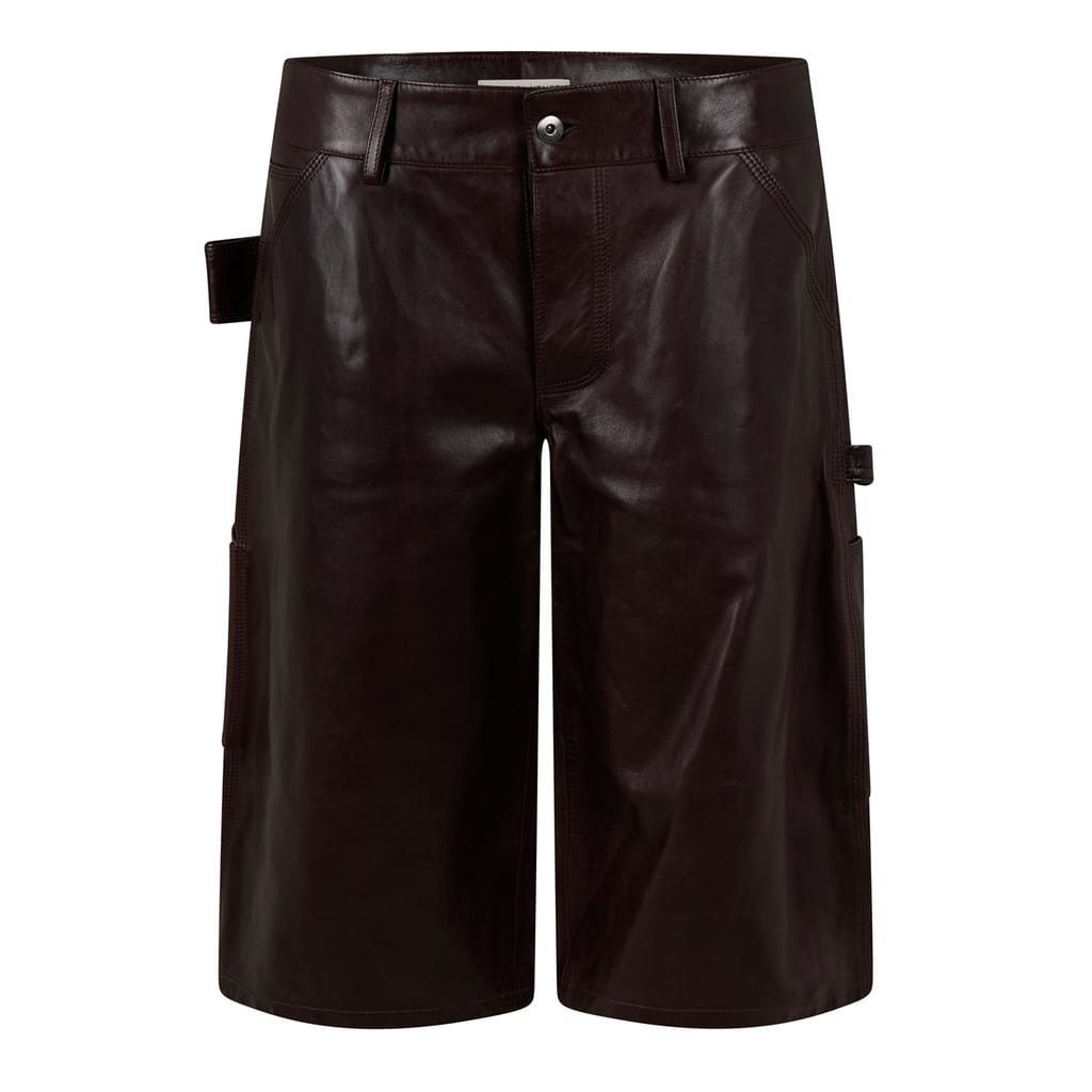 Bottega Veneta Bottega Veneta High Rise Cargo Shorts in Red Size 26" / US 2 / IT 38 - 2 Thumbnail