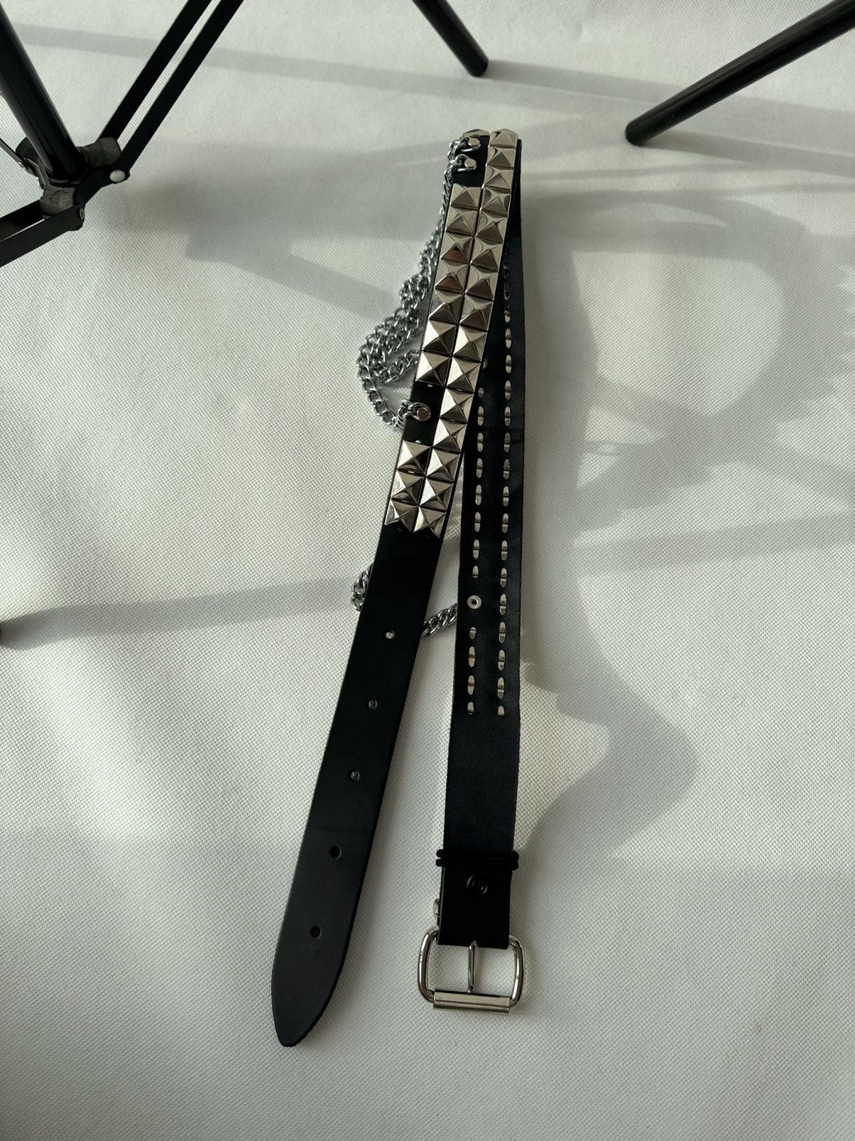 Hysteric Glamour × Japanese Brand Vintage Belts Y2K Rhinestones Punk leather belt Japanese Size ONE SIZE - 13 Thumbnail