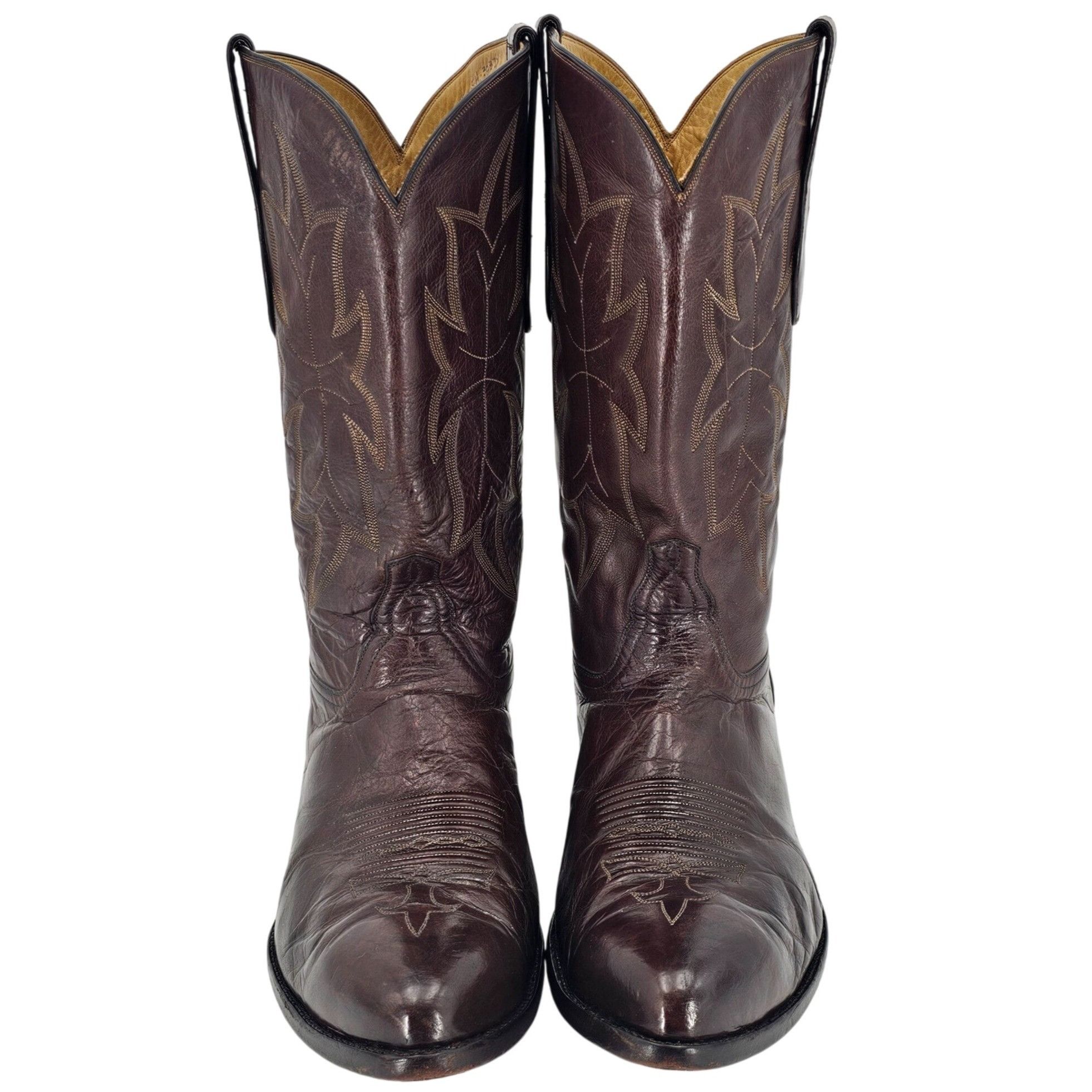 Other Tres Outlaws Falconhead Mens sz 15 Dark Brown Leather Custom Size US 15 / EU 48 - 4 Thumbnail