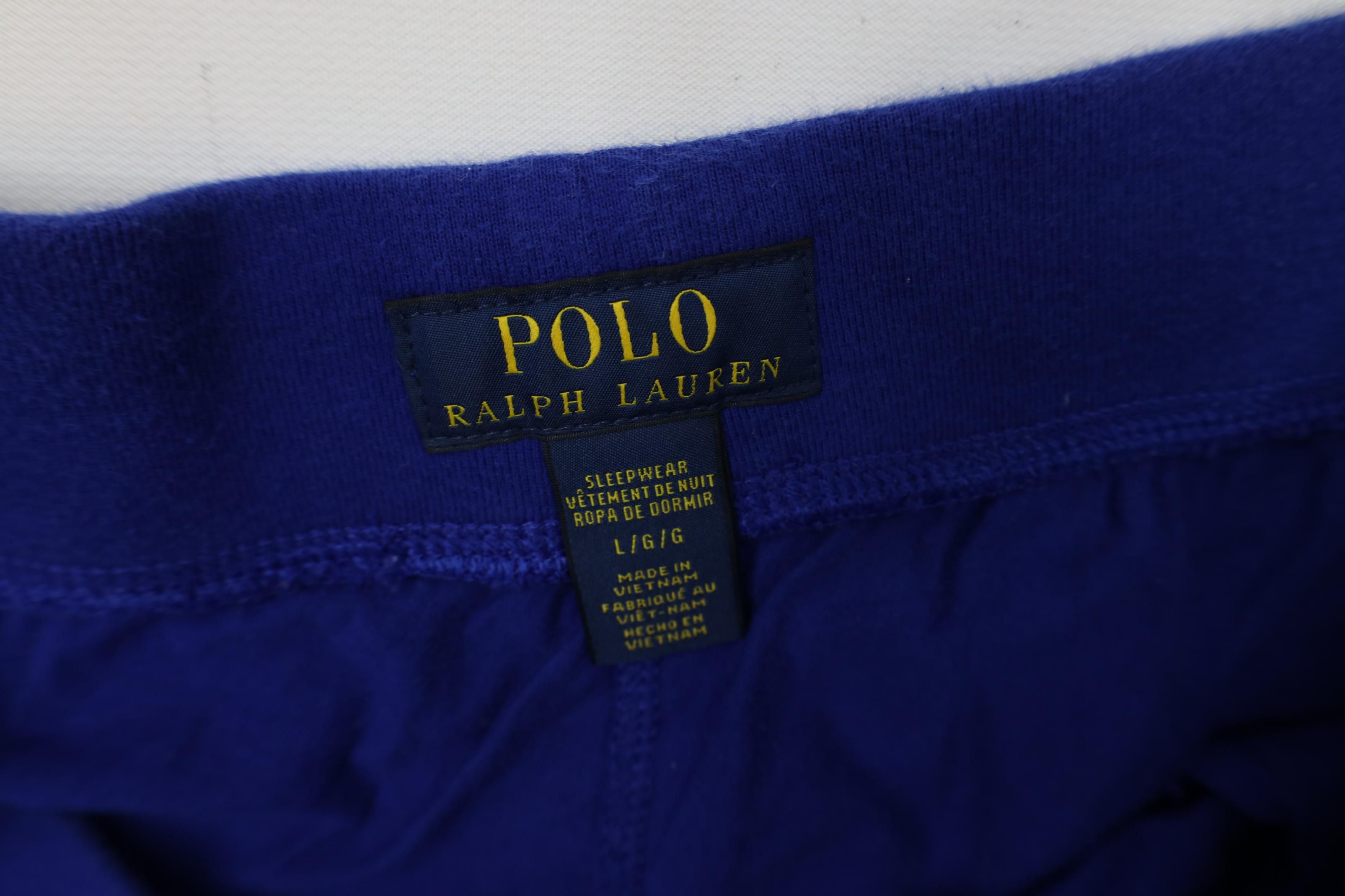 Polo Ralph Lauren Vintage Y2K Ralph Lauren Spell Above Knee Sleep Shorts Blue Size US 34 / EU 50 - 8 Thumbnail