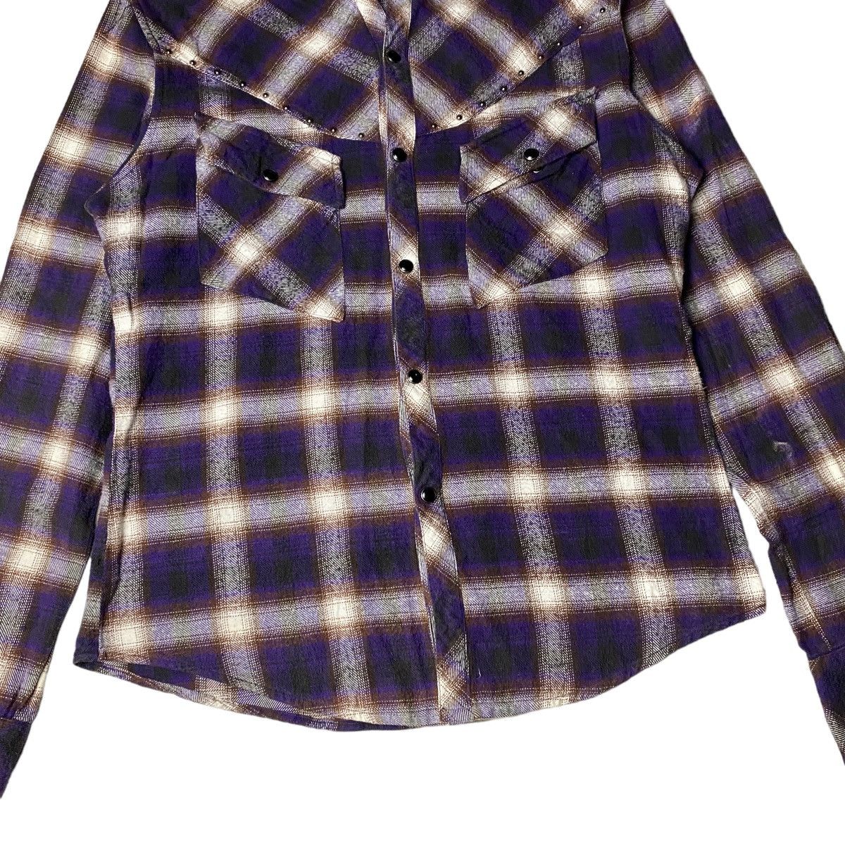 Hysteric Glamour 2000's Lad Studded Tribal Wing Poem Shirts Size US M / EU 48-50 / 2 - 7 Thumbnail