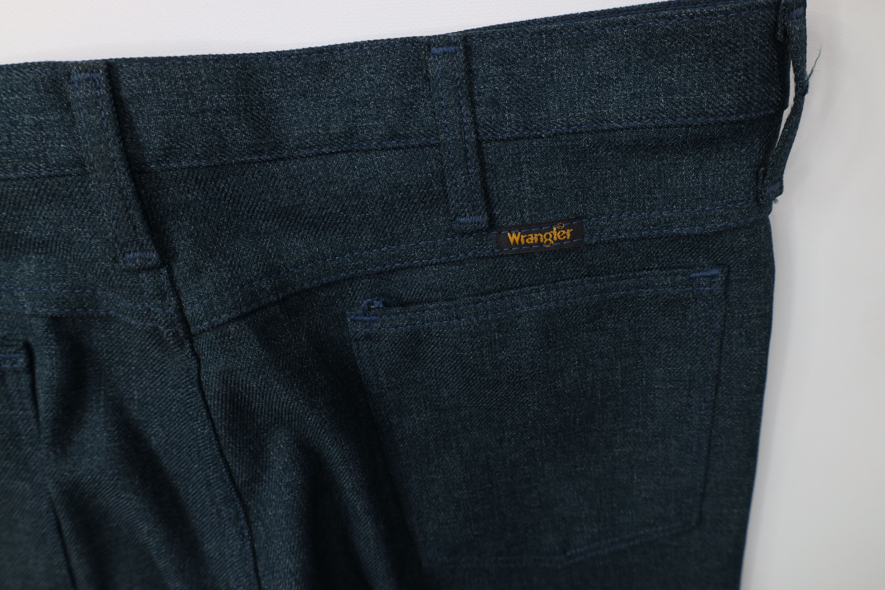 Wrangler Vintage 90s Wrangler Flared Wide Leg Chino Pants Blue USA Size US 36 / EU 52 - 13 Thumbnail