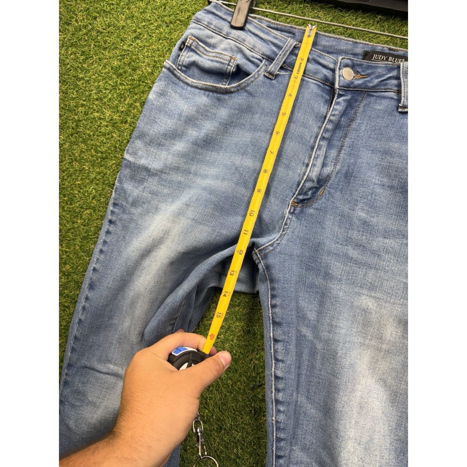 Denime Judy Blue Jeans Womens 18W Skinny Fit Denim Light Wash Casual Stretch JB8359 Size 40" / US 18 - 6 Thumbnail