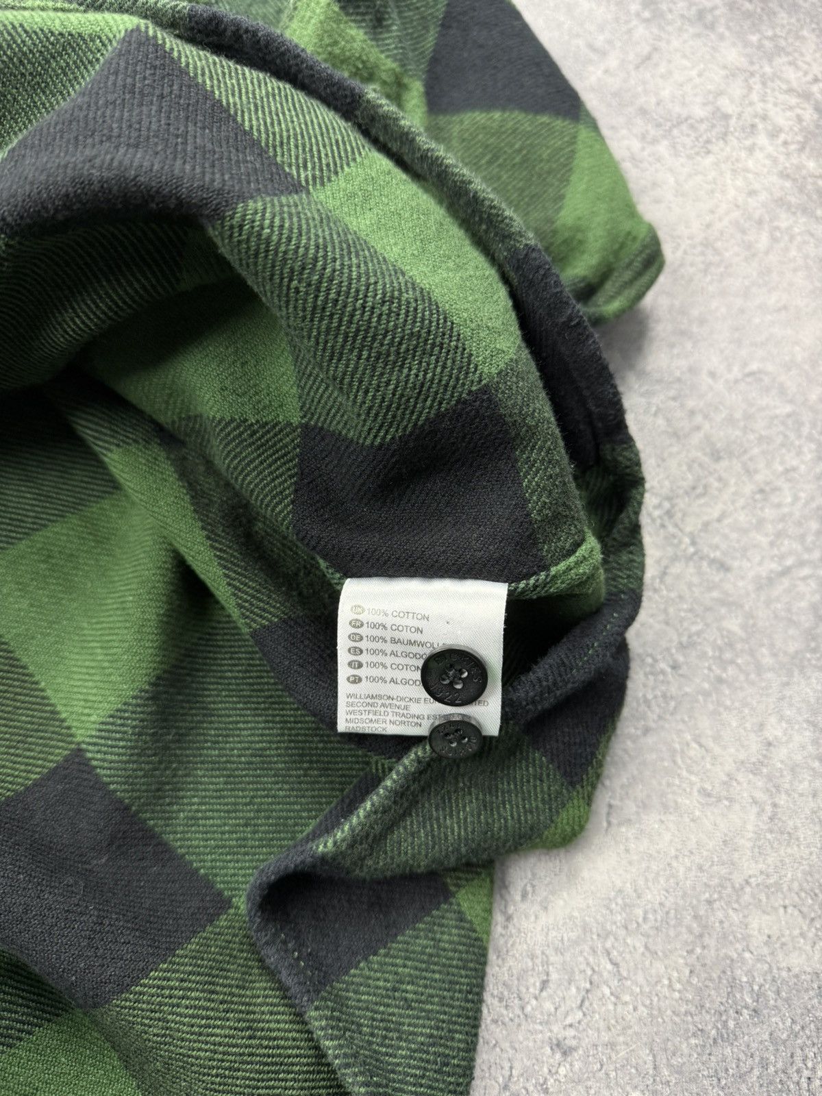 Dickies Vintage Dickies Flannel Shirt Green Checkered Button Up Y2K Size US XL / EU 56 / 4 - 13 Thumbnail