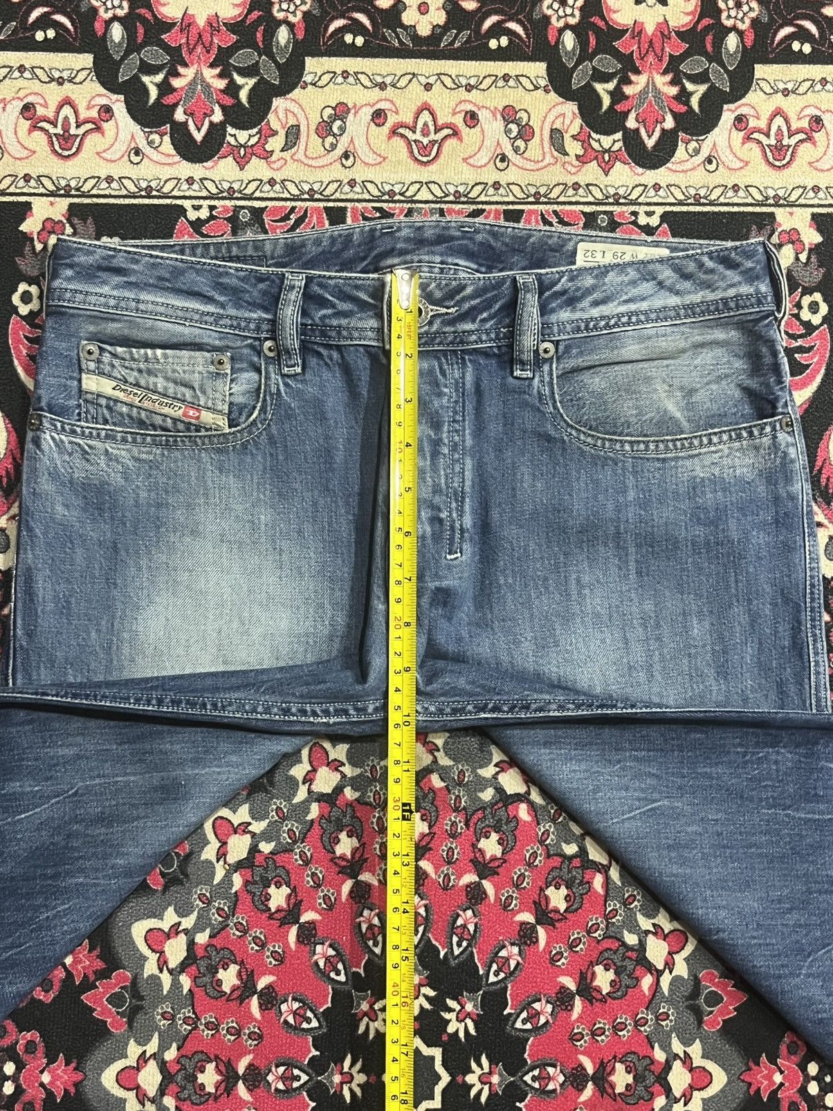 Diesel ⚡️Flare⚡️Vintage Diesel “Zatiny” Overflow Thunder Blue Jeans Size US 29 - 16 Thumbnail
