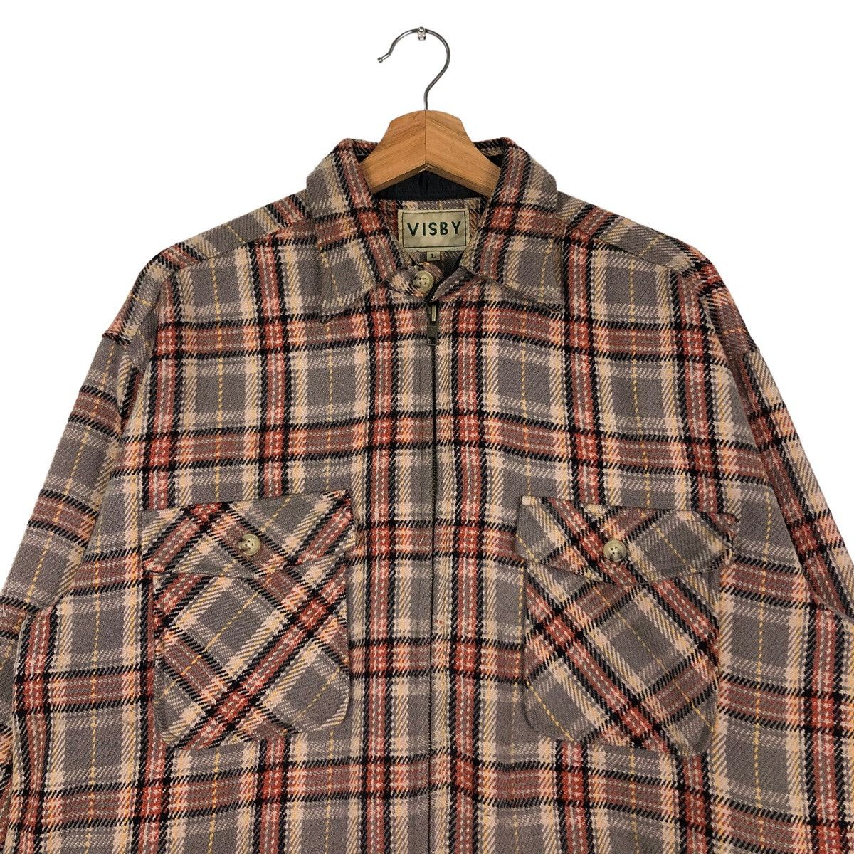 Japanese Brand 🔥VINTAGE WOOL ZIPPER JACKET VISBY ISSEY MIYAKE JAPAN Size US L / EU 52-54 / 3 - 4 Thumbnail