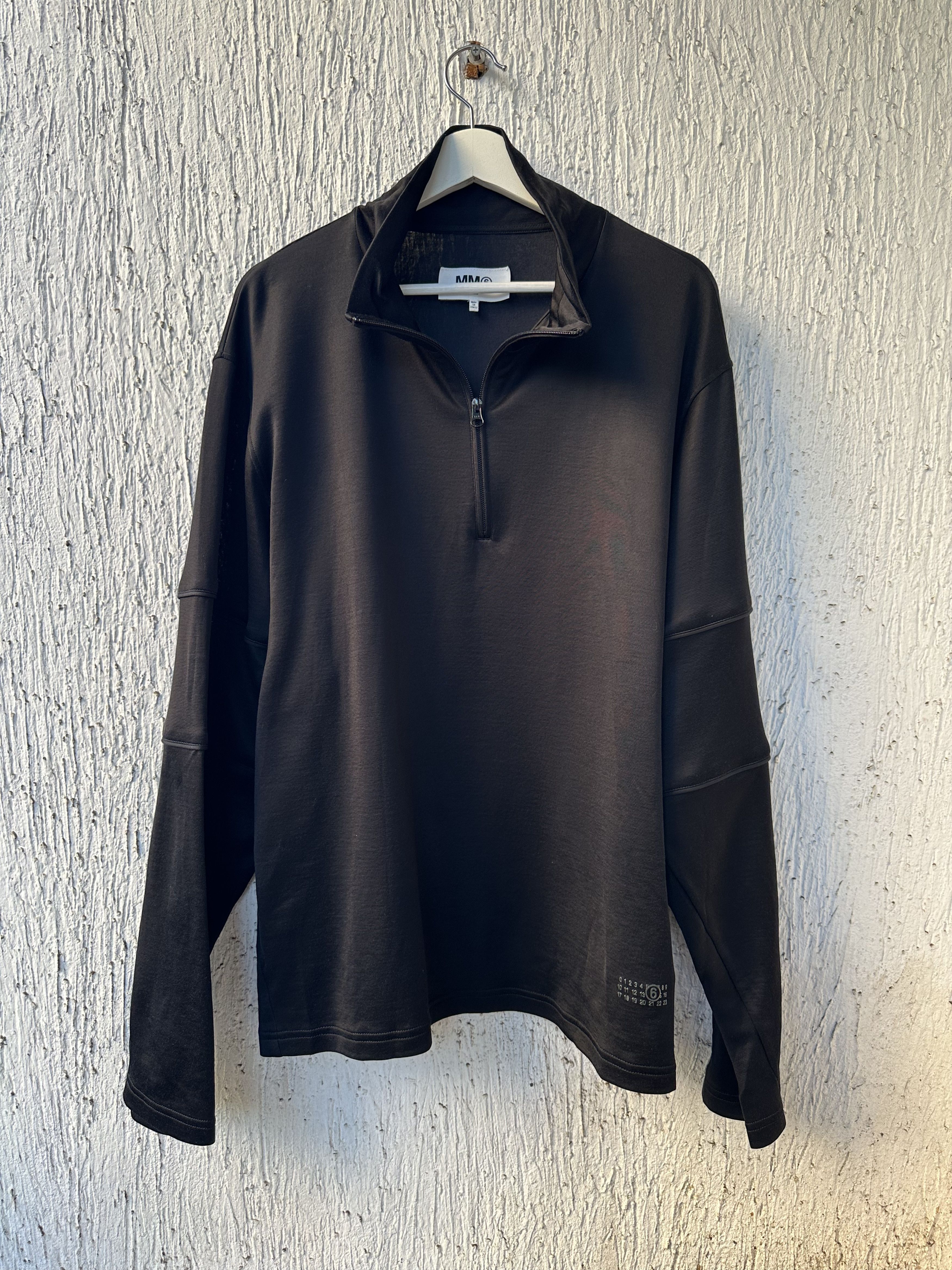 Maison Margiela numbers-motif half-zip track top Size US M / EU 48-50 / 2 - 1 Thumbnail