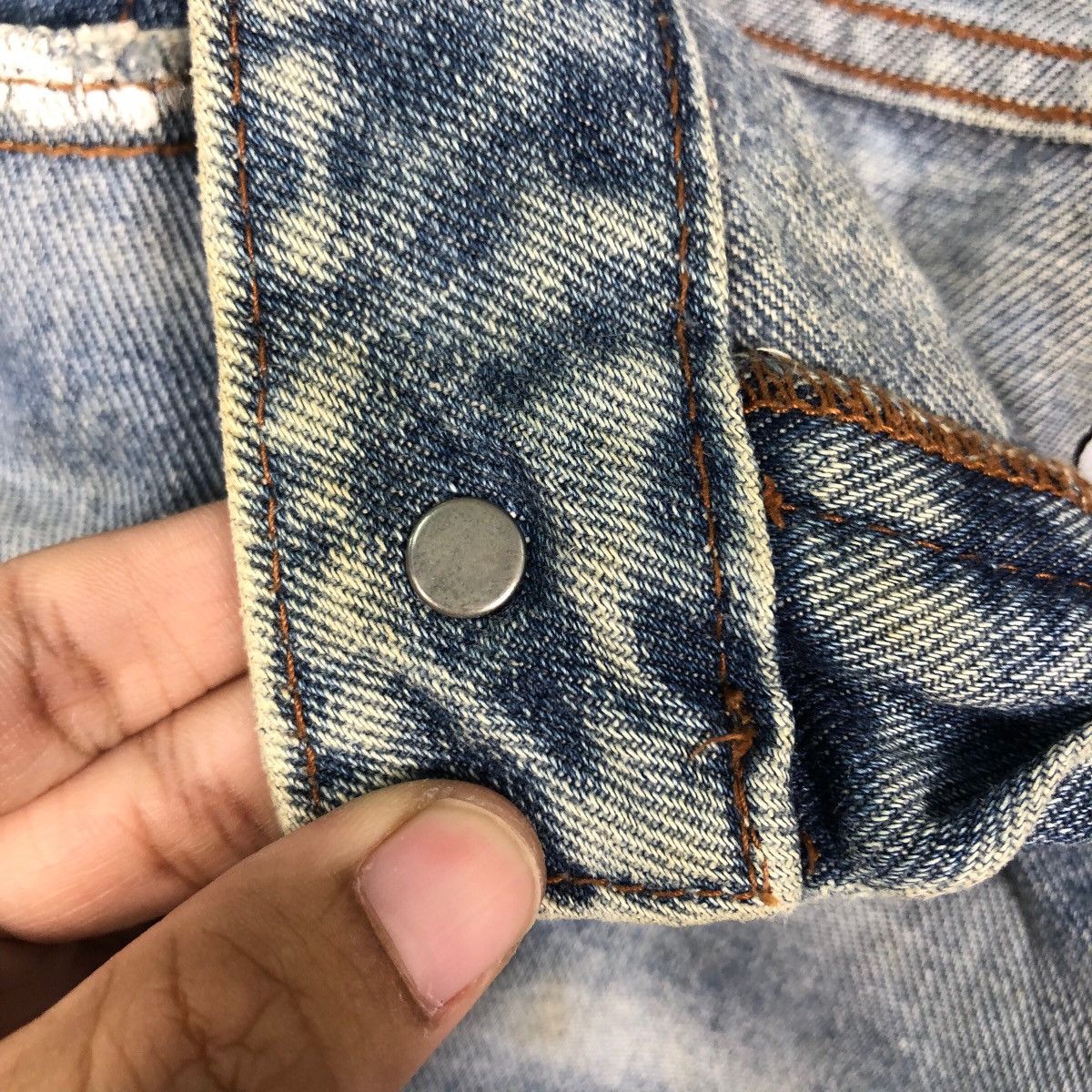 Japanese Brand VINTAGE DENIM JEANS DISTRESSED DESIGN JAMBANGEE ISSEYMIYAKE Size US 30 / EU 46 - 19 Thumbnail