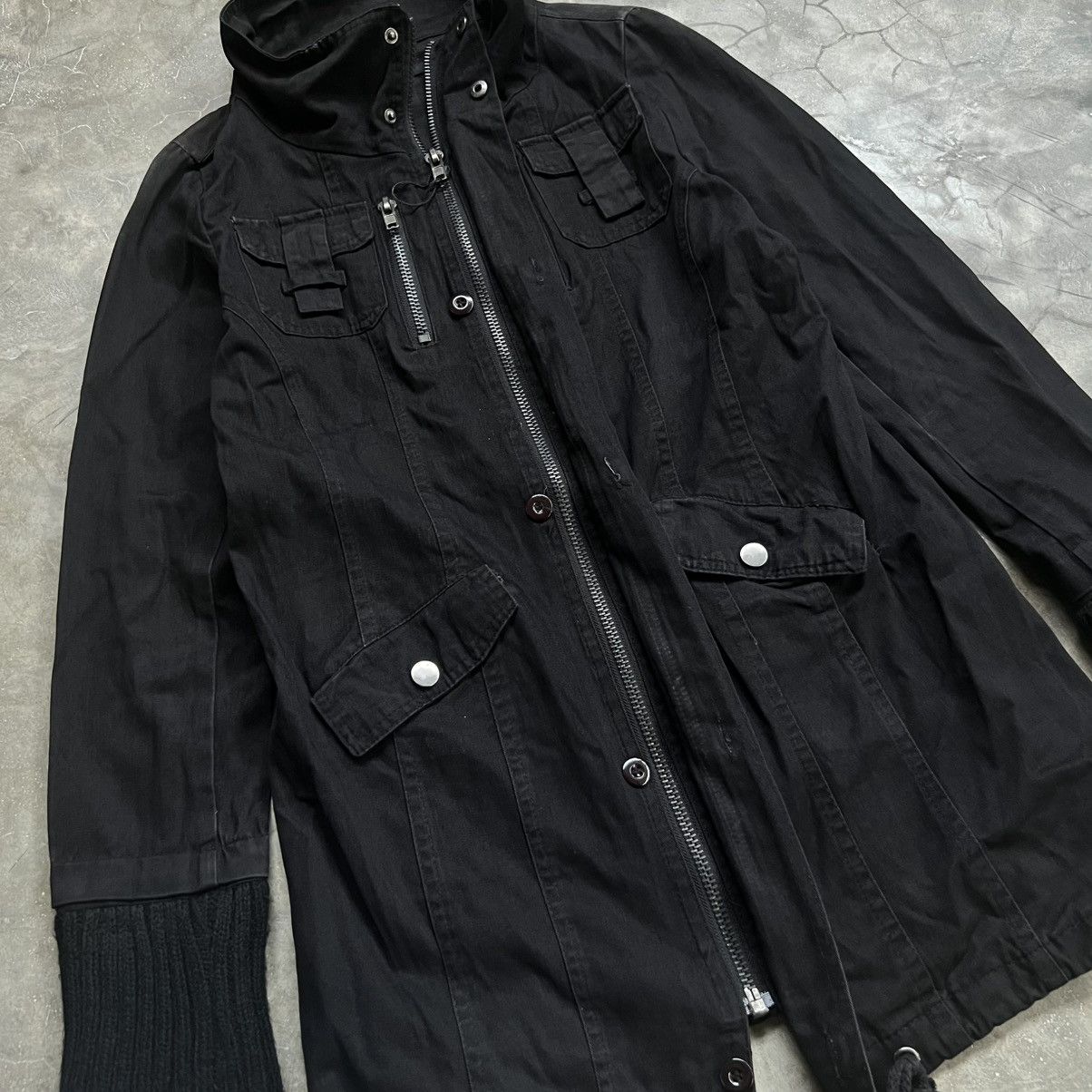 Le Grande Bleu (L.G.B.) 2000s RGC Vkei Style Japanese Zip Cargo Pocket Jacket Size US M / EU 48-50 / 2 - 6 Thumbnail