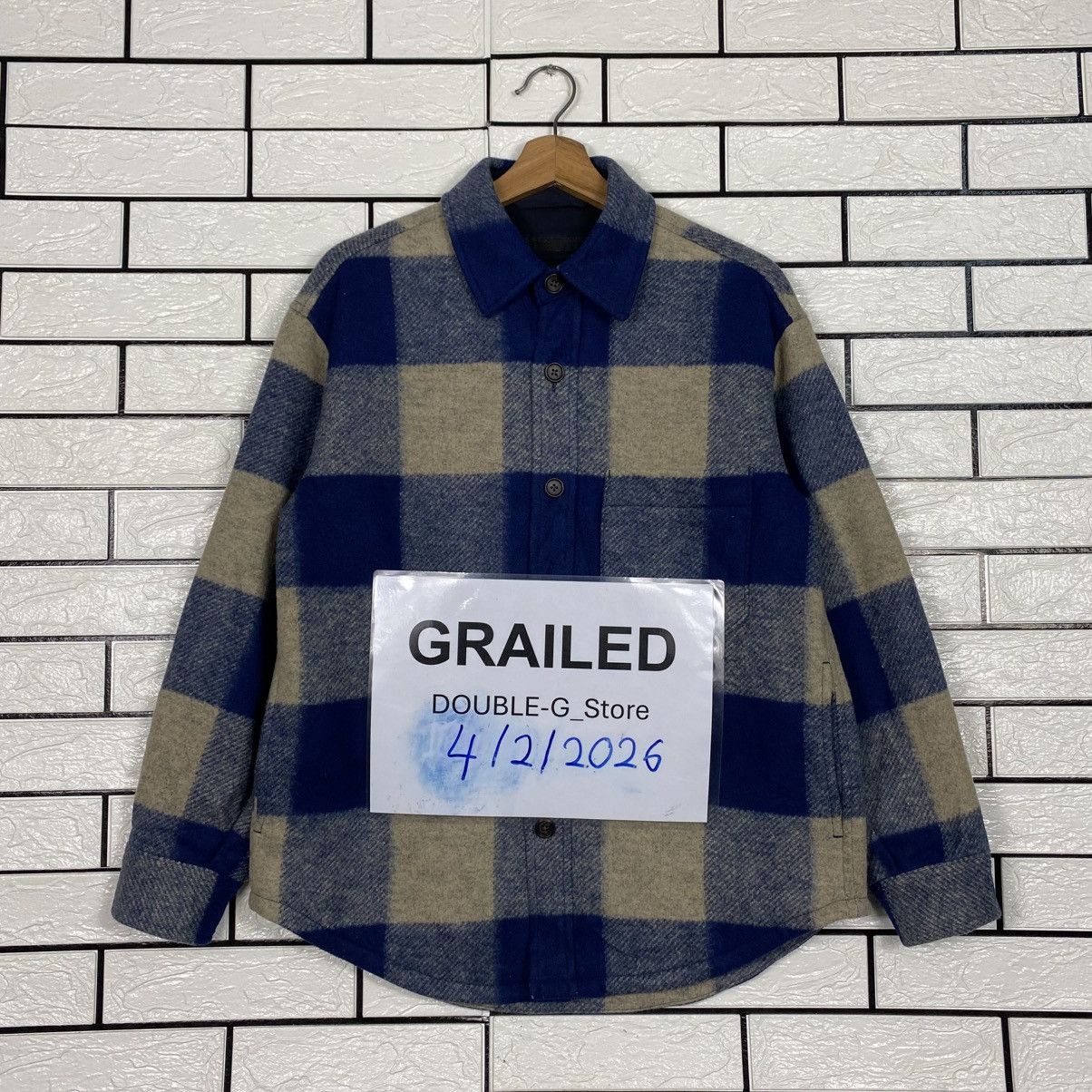 Japanese Brand 📌Vintage Wool Button Jacket Uniqlo Tartan Issey Miyake Size US S / EU 44-46 / 1 - 1 Thumbnail