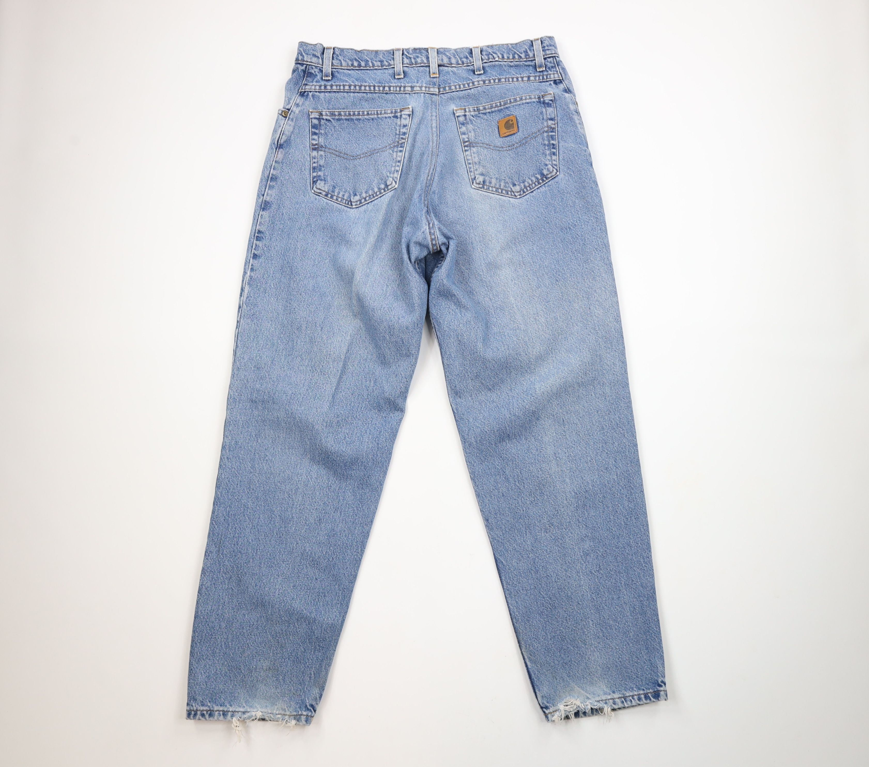 Carhartt × Vintage Vintage Y2K 2000 Carhartt Spell Out Straight Leg Denim Jeans Size US 36 / EU 52 - 9 Thumbnail