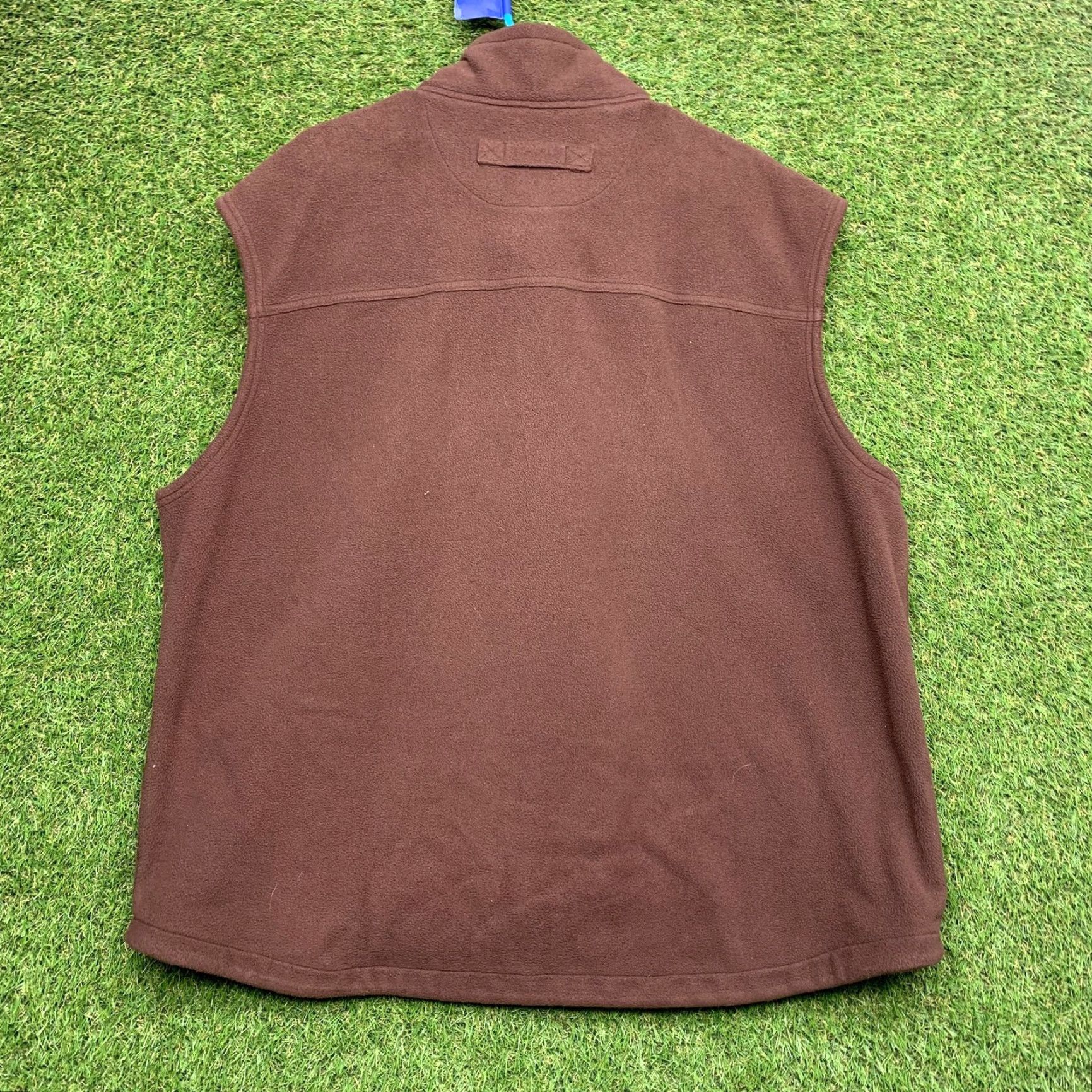 Duluth Trading Company Duluth Trading Co Vest Mens 2XL Brown Fleece Full Zip Collared Pockets Workwear Outdoor Casual Zip Vest Size US XXL / EU 58 / 5 - 8 Thumbnail