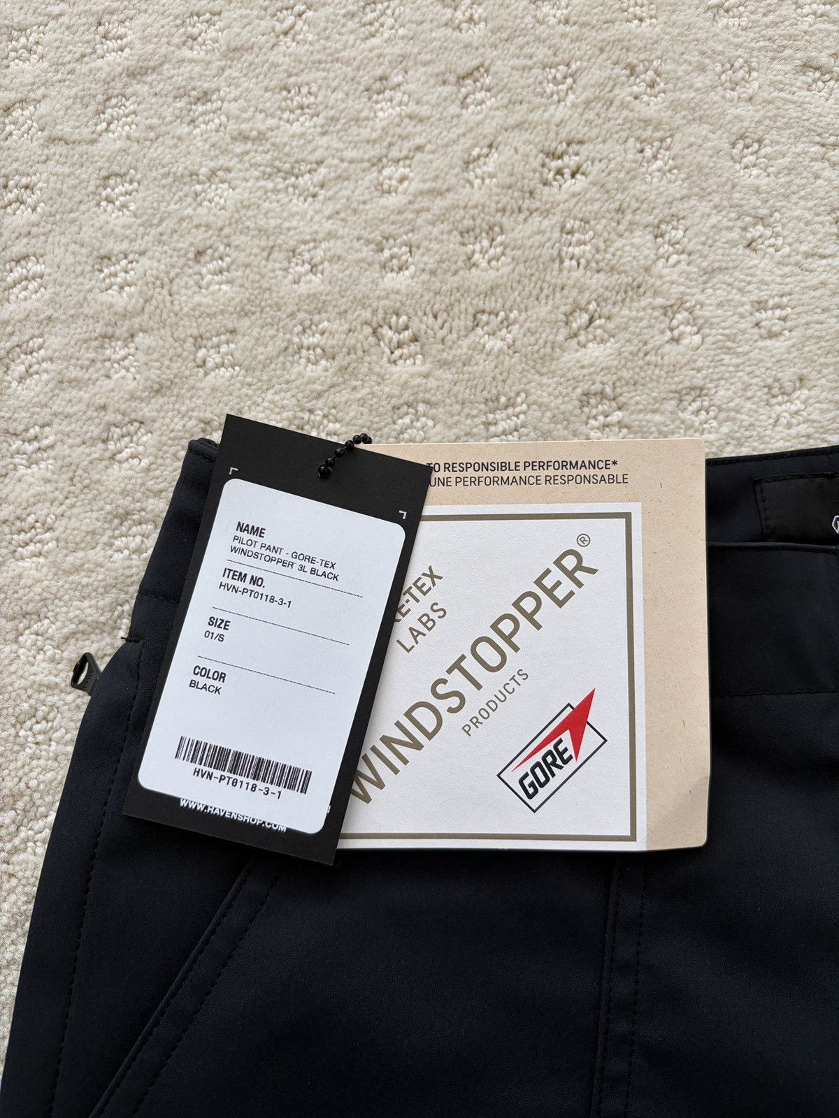 Haven HAVEN Pilot Pants GORE-TEX Windstopper Black Size US 30 / EU 46 - 5 Thumbnail