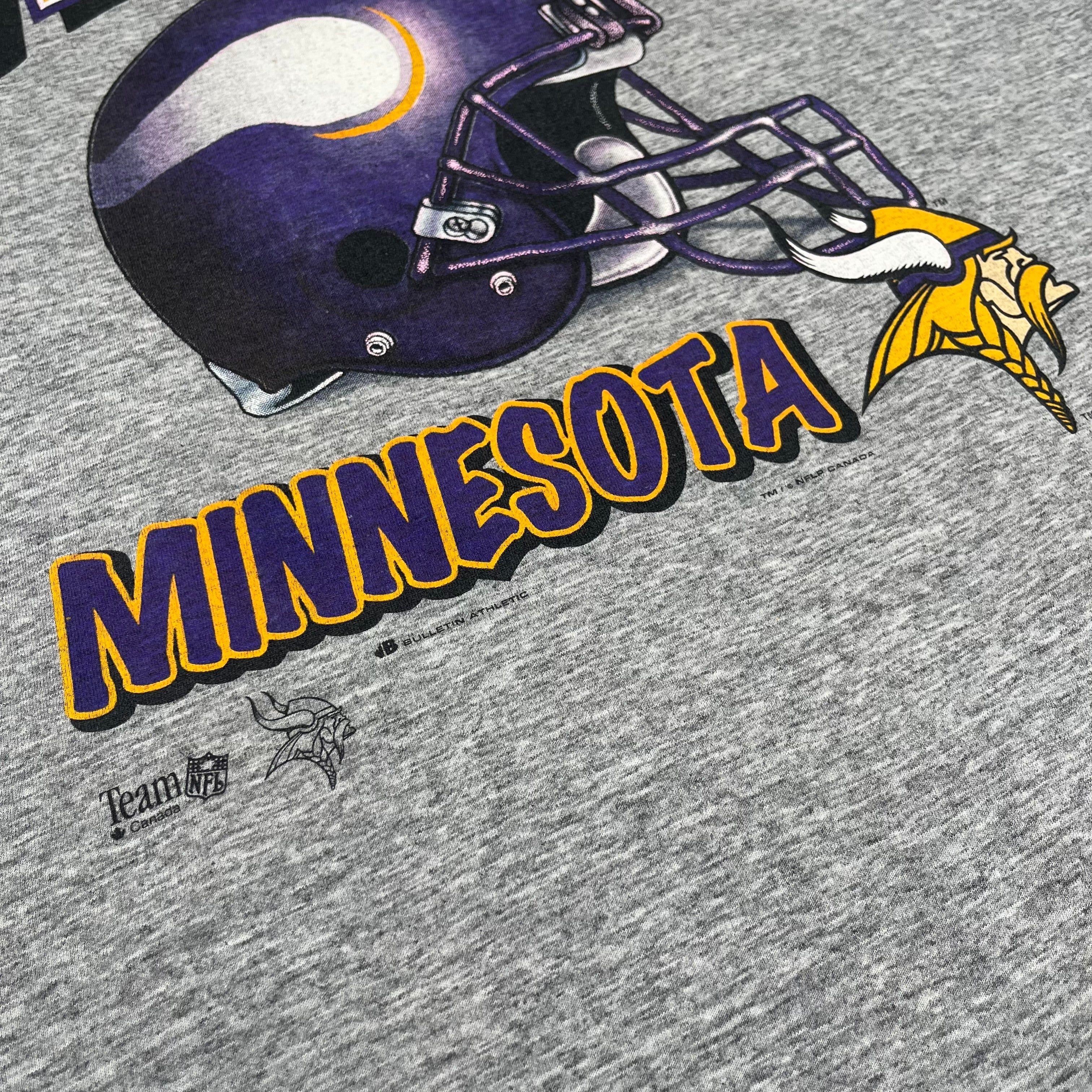 Vintage Vintage Bulletin Athletic Minnesota Vikings NFL Tee XL Size US XL / EU 56 / 4 - 3 Thumbnail