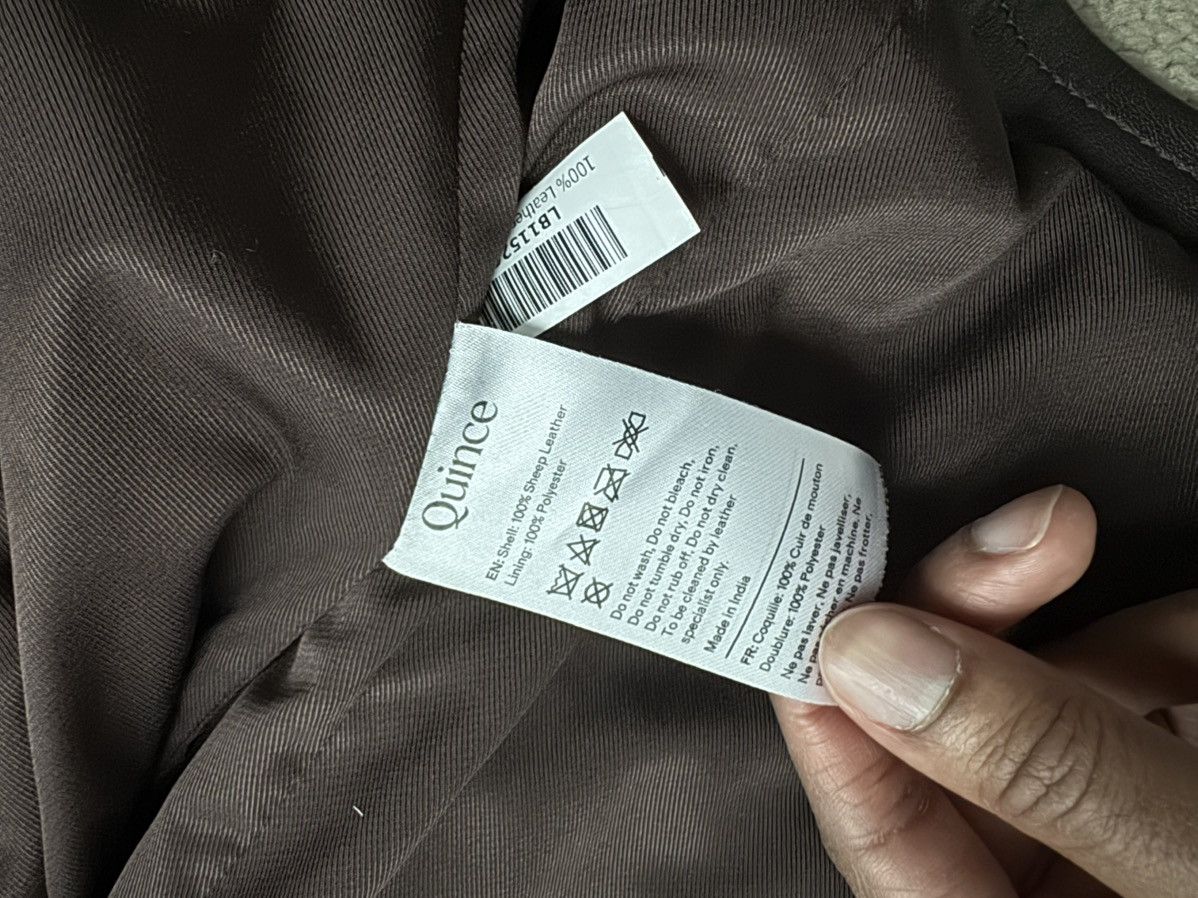 Quince Quince Brown Leather Jacket Size US L / EU 52-54 / 3 - 2 Thumbnail