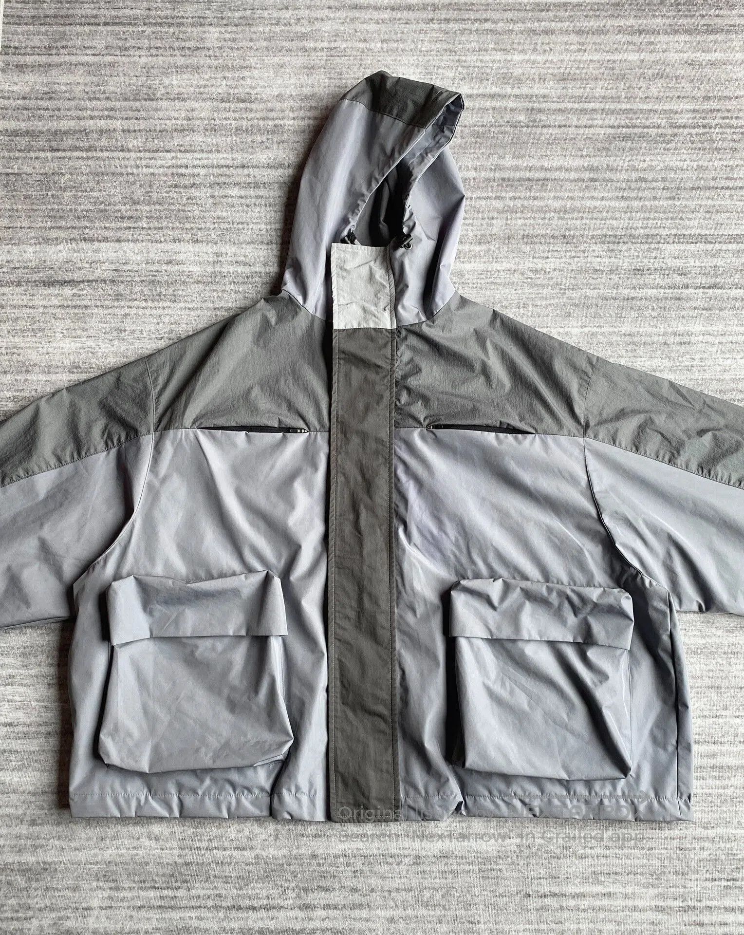 GRAILZ black gray blue zip pocket jacket. Size US M / EU 48-50 / 2 - 2 Thumbnail