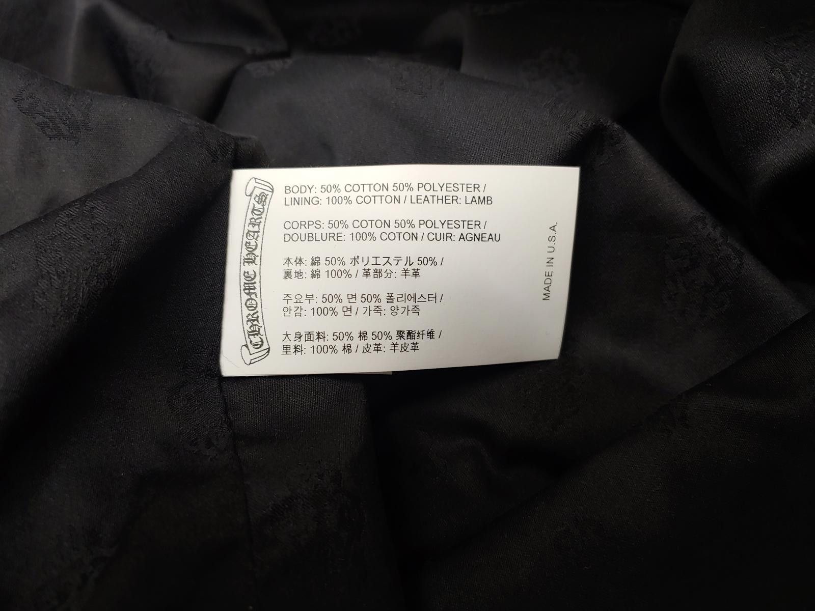 Chrome Hearts Chrome Hearts Shearling Collar Zip-up Jacket Size ONE SIZE - 4 Thumbnail