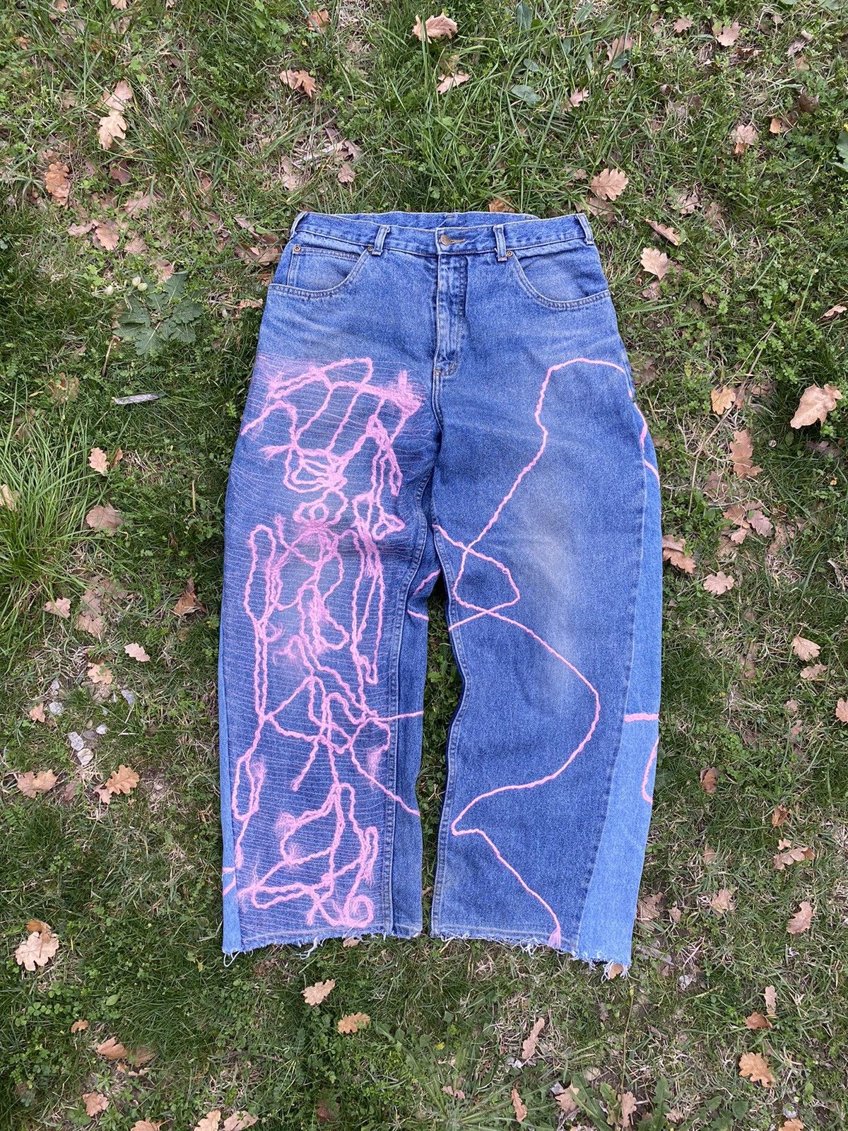 Vintage Baggy jeans custom Size US 33 - 2 Thumbnail