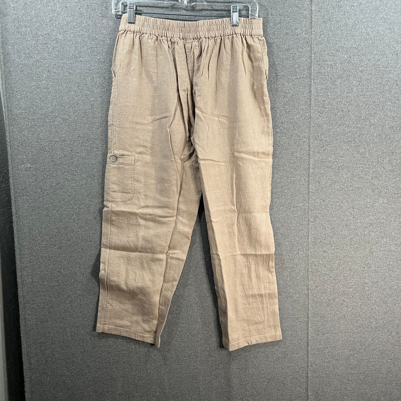 Other Susan Graver Regular Pure Easy Linen Utility Crop Pant Size 27" / US 4 / IT 40 - 2 Thumbnail