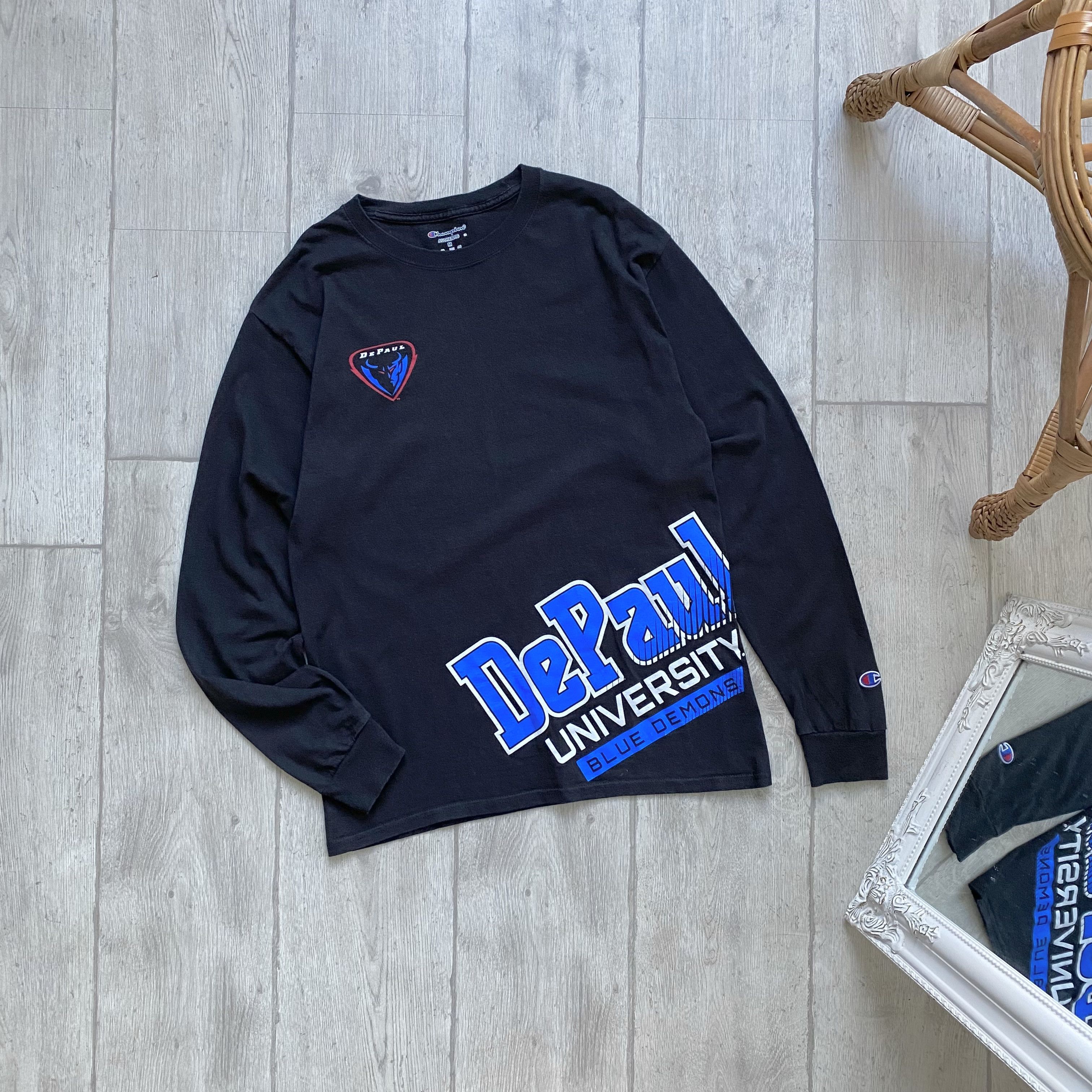 Champion 🔥 Champion DePaul Longsleeve university blue demons Size US M / EU 48-50 / 2 - 2 Thumbnail