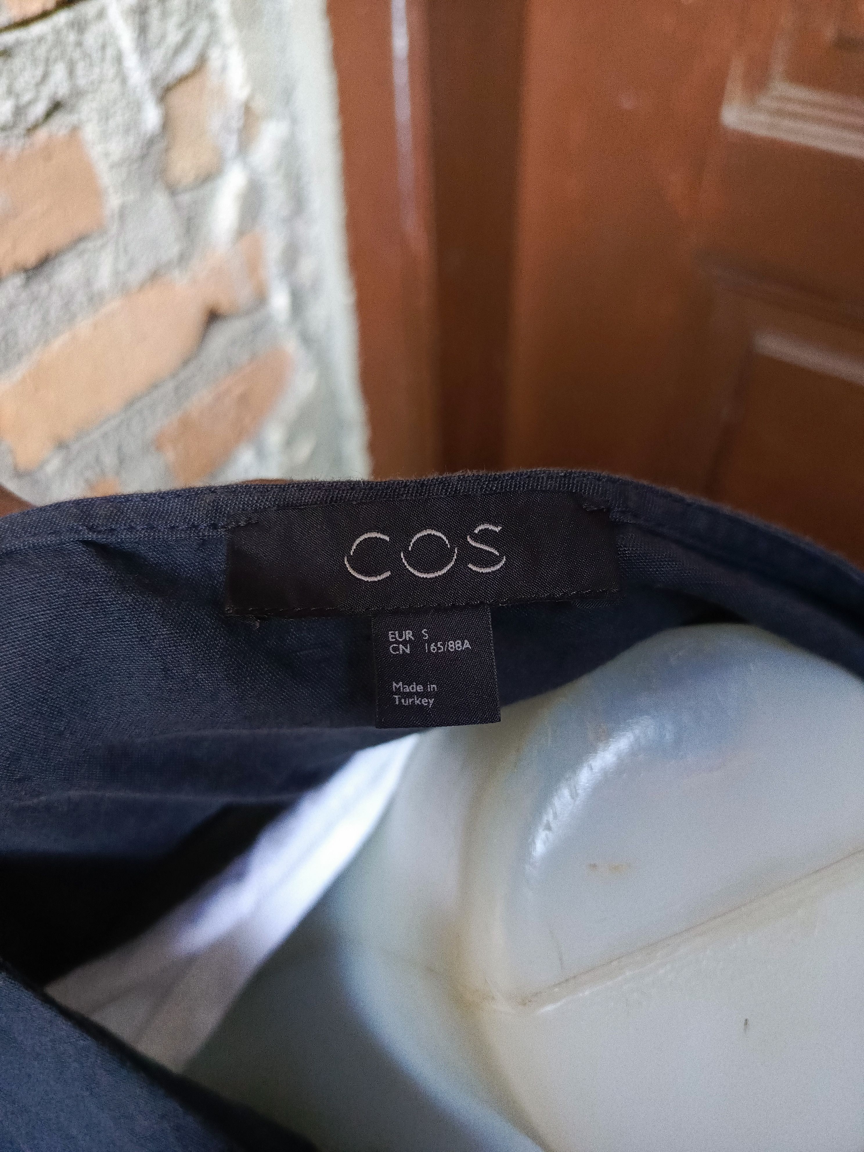 Cos COS Wrap Dress Minimalist Navy Blue Clean Design Size S / US 4 / IT 40 - 7 Thumbnail