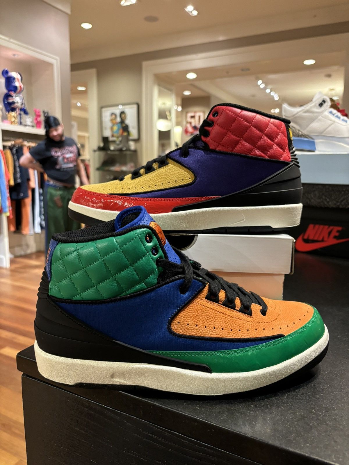 multi color air jordan 2