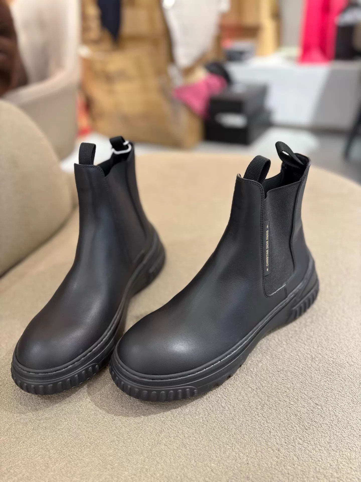 Dior Dior New lightweight leather mid-calf boots Near New 39 Size US 8.5 / IT 38.5 - 1 Thumbnail