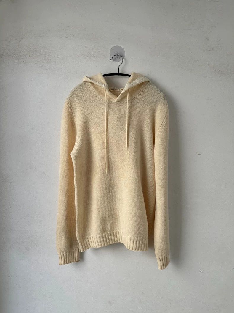 Helmut lang wool knitting hoodie