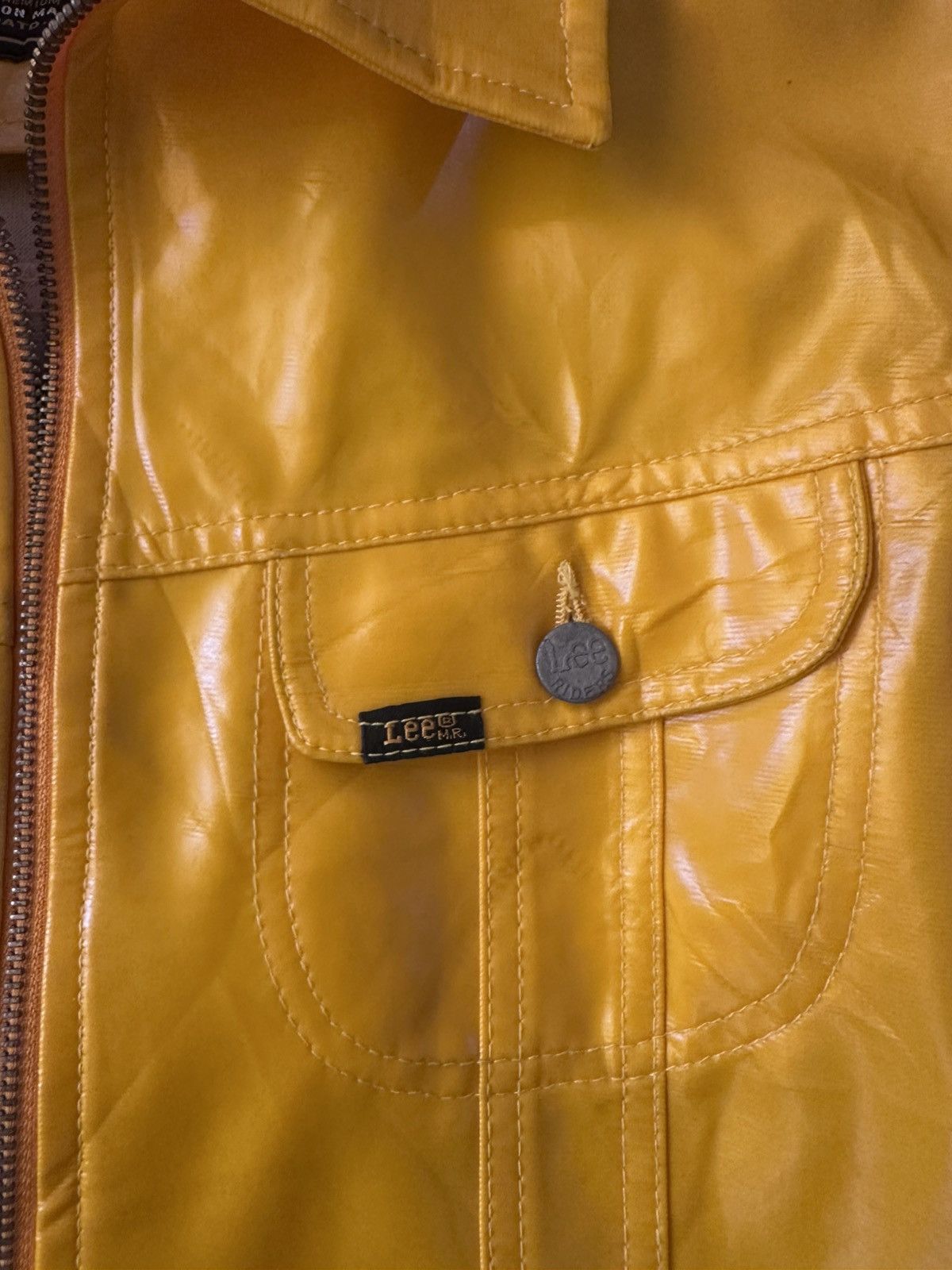 Lee Yellow Vinyl Lee Sanforized Union Made jacket Size US XS / EU 42 / 0 - 3 Thumbnail