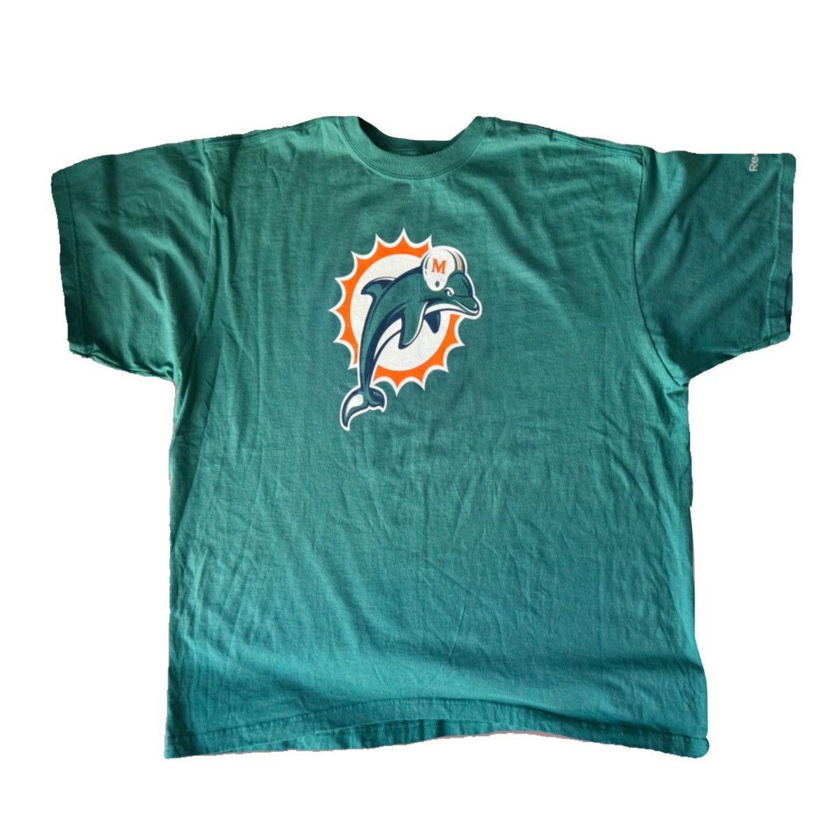 Reebok × Vintage Vintage, Reebok X Miami Dolphin, Unisex Logo T-shirt Size US XXL / EU 58 / 5 - 2 Thumbnail