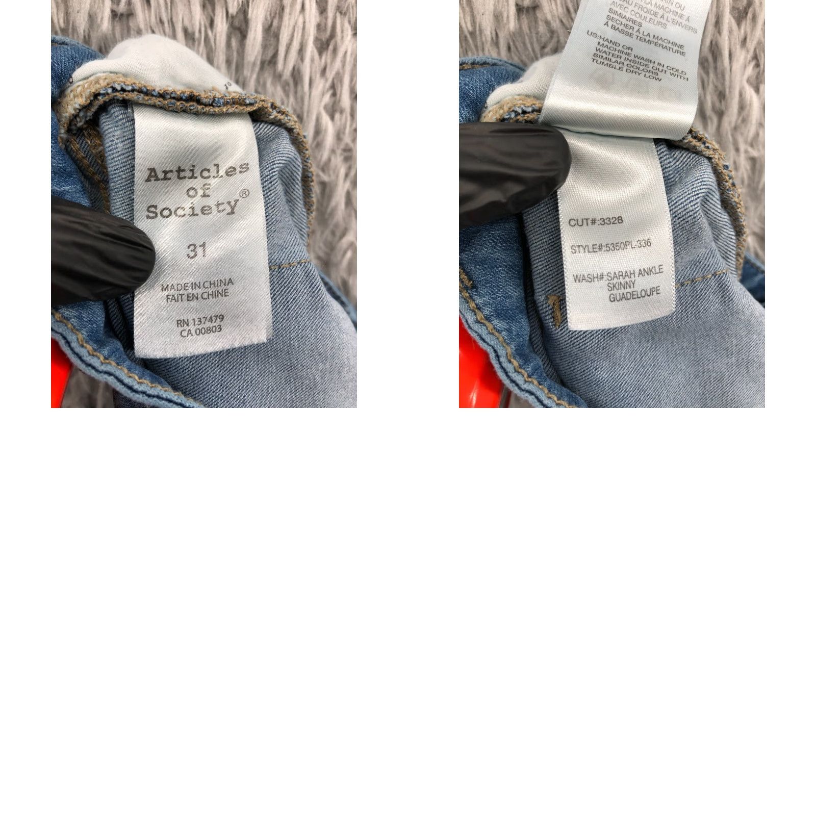 Vintage Articles of Society Skinny Jeans Size 31 Womens Medium Wash Blue Jeans Regular 5-Pocket Denim Size 24" / US 00 / IT 34 - 9 Thumbnail