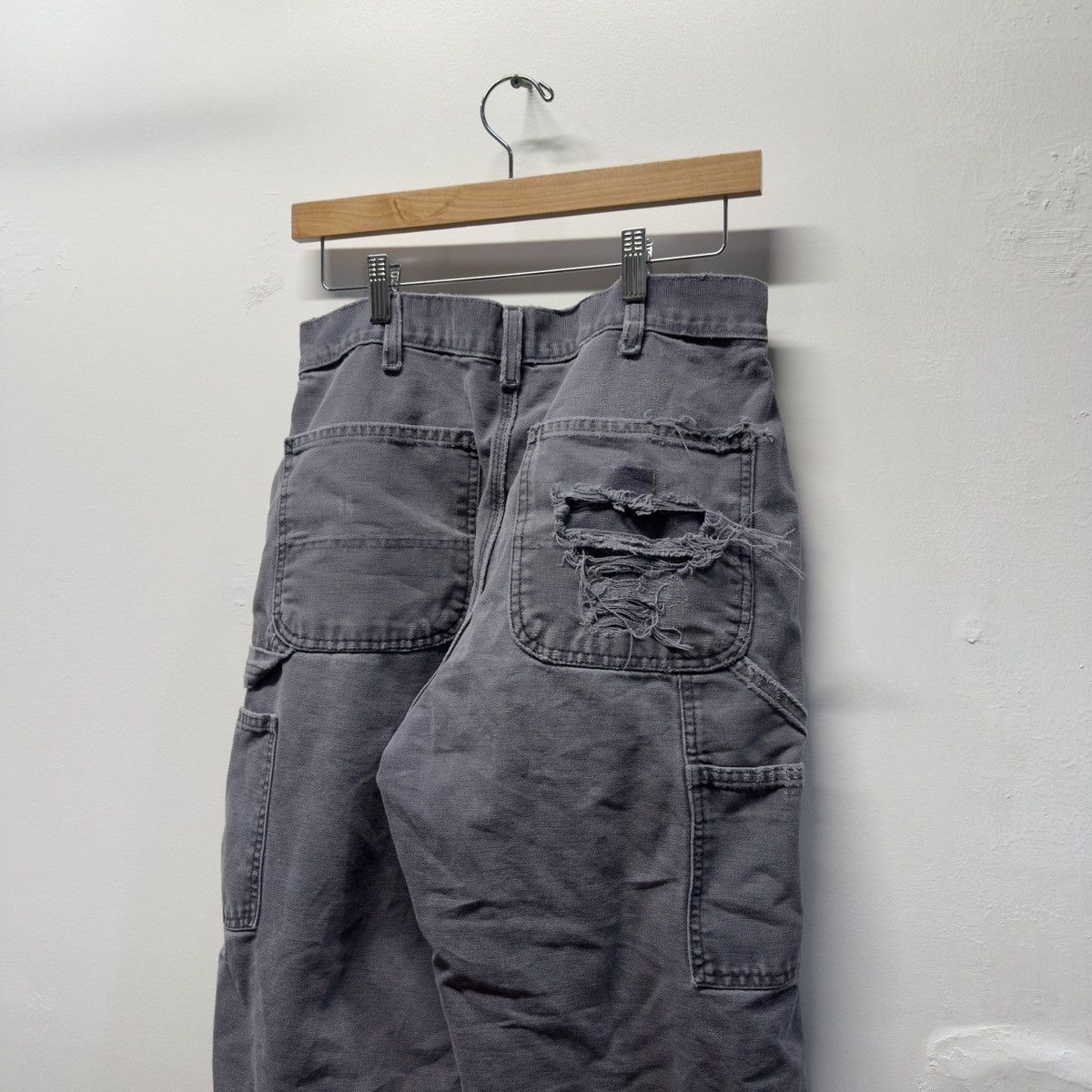 Carhartt Carhartt Thrashed Faded Distressed Pants ERD Grunge Chrome Size US 31 - 4 Thumbnail