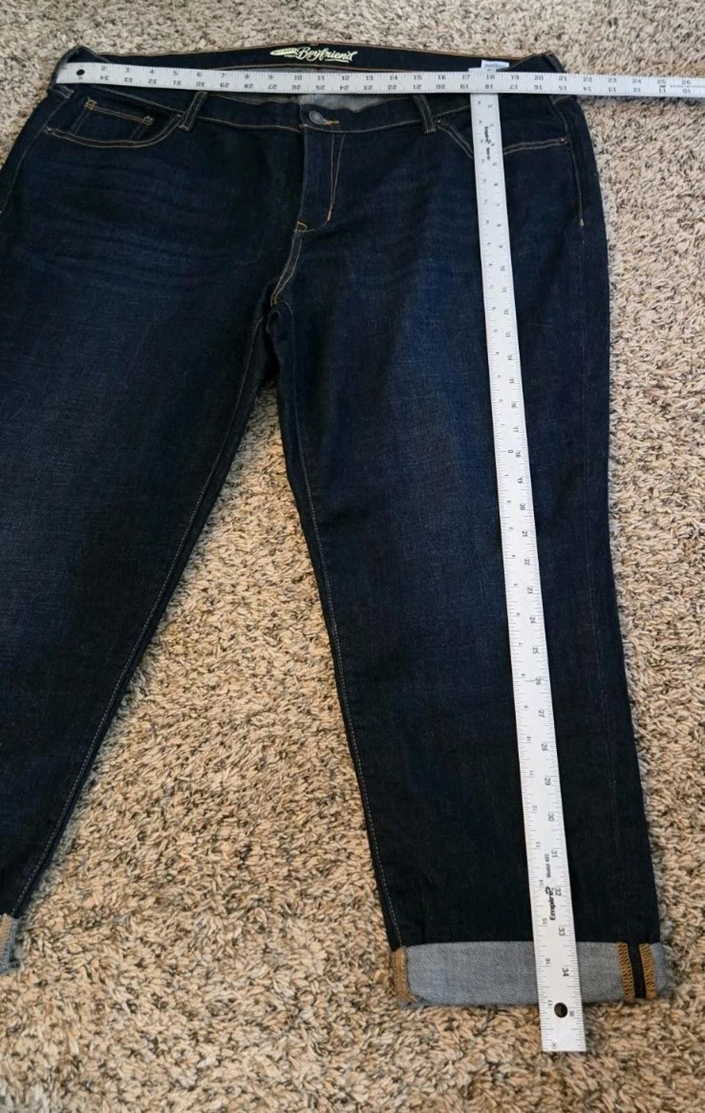 Old Navy Old Navy The Boyfriend Blue Jeans 18 Cropped Capri Length D Size 40" / US 18 - 11 Thumbnail