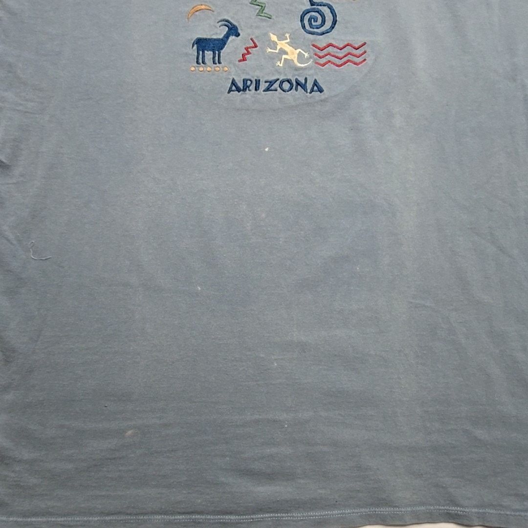 Vintage Vintage Arizona Shirt XXL Blue Southwestern Desert Tee 90s Size US XL / EU 56 / 4 - 3 Thumbnail