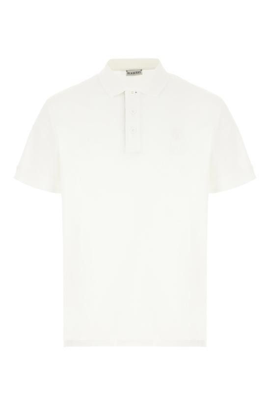 Burberry BURBERRY Men Polo Shirts 8099166 A1464 WHITE Size US XL / EU 56 / 4 - 1 Thumbnail