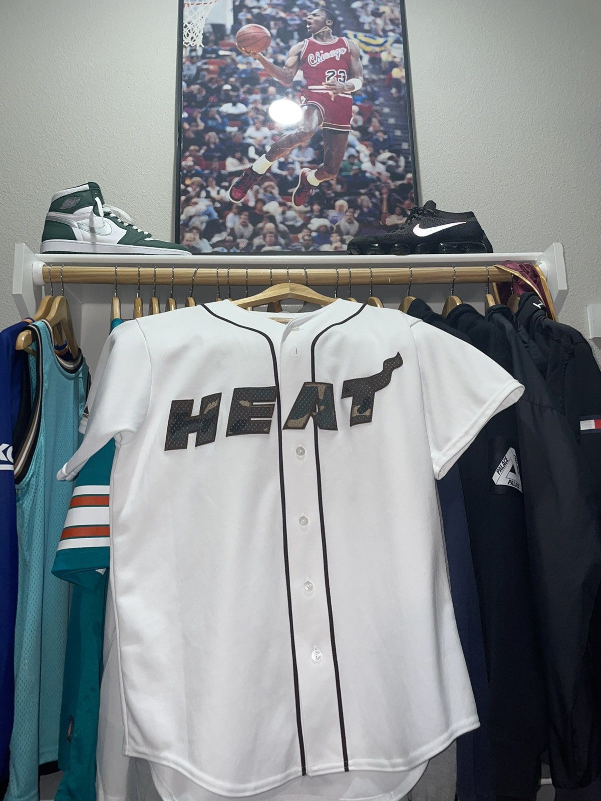 Vintage Dwayne Wade Baseball Jersey - Miami Heat Size US L / EU 52-54 / 3 - 2 Thumbnail