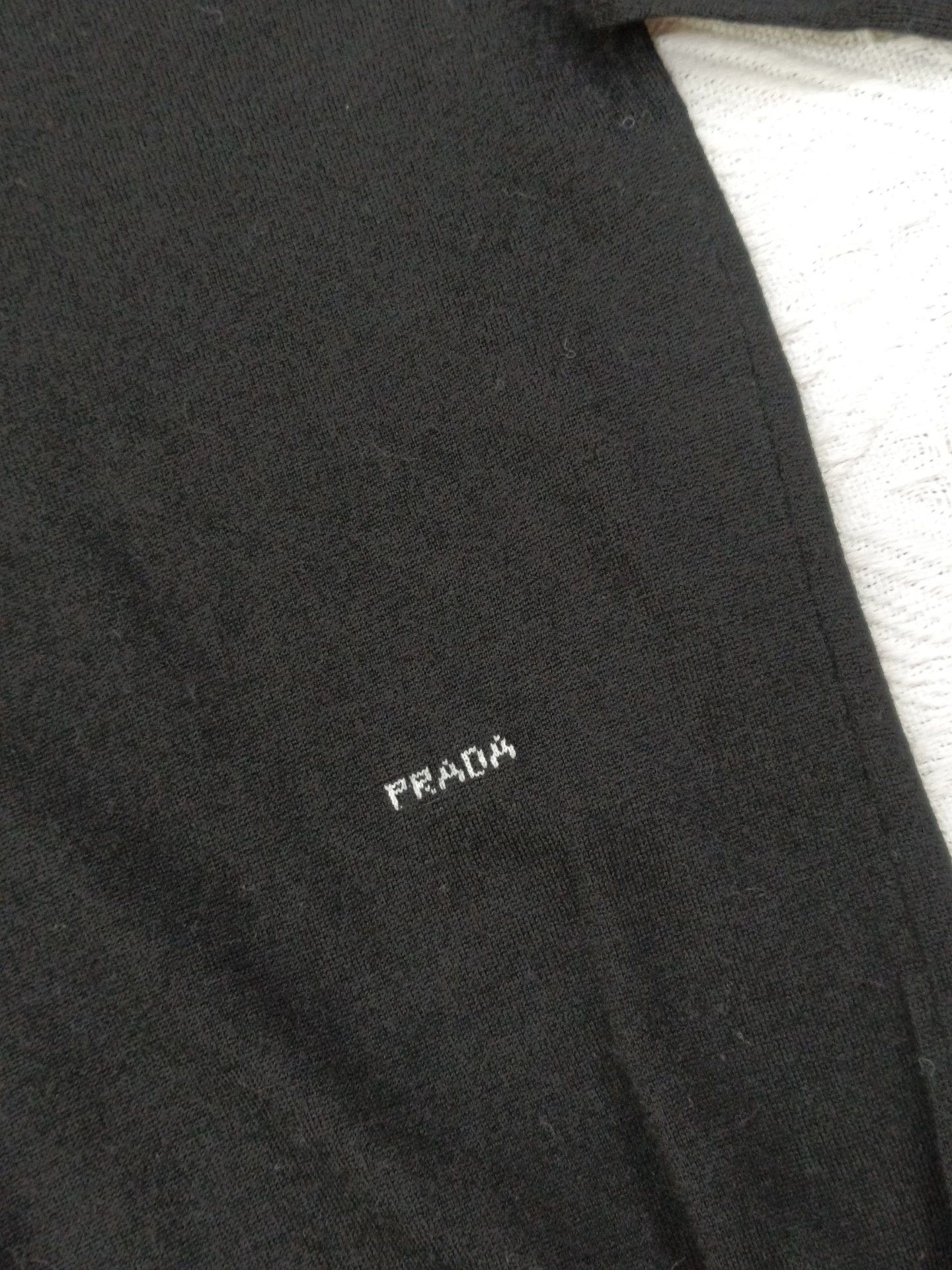 Prada Prada Women's Black Short Sleeve Top 36 Size XS / US 0-2 / IT 36-38 - 2 Thumbnail