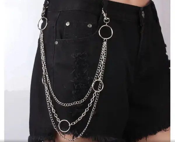 VIBE Harajuku Punk Metal Keychains Unisex Size ONE SIZE - 1 Thumbnail