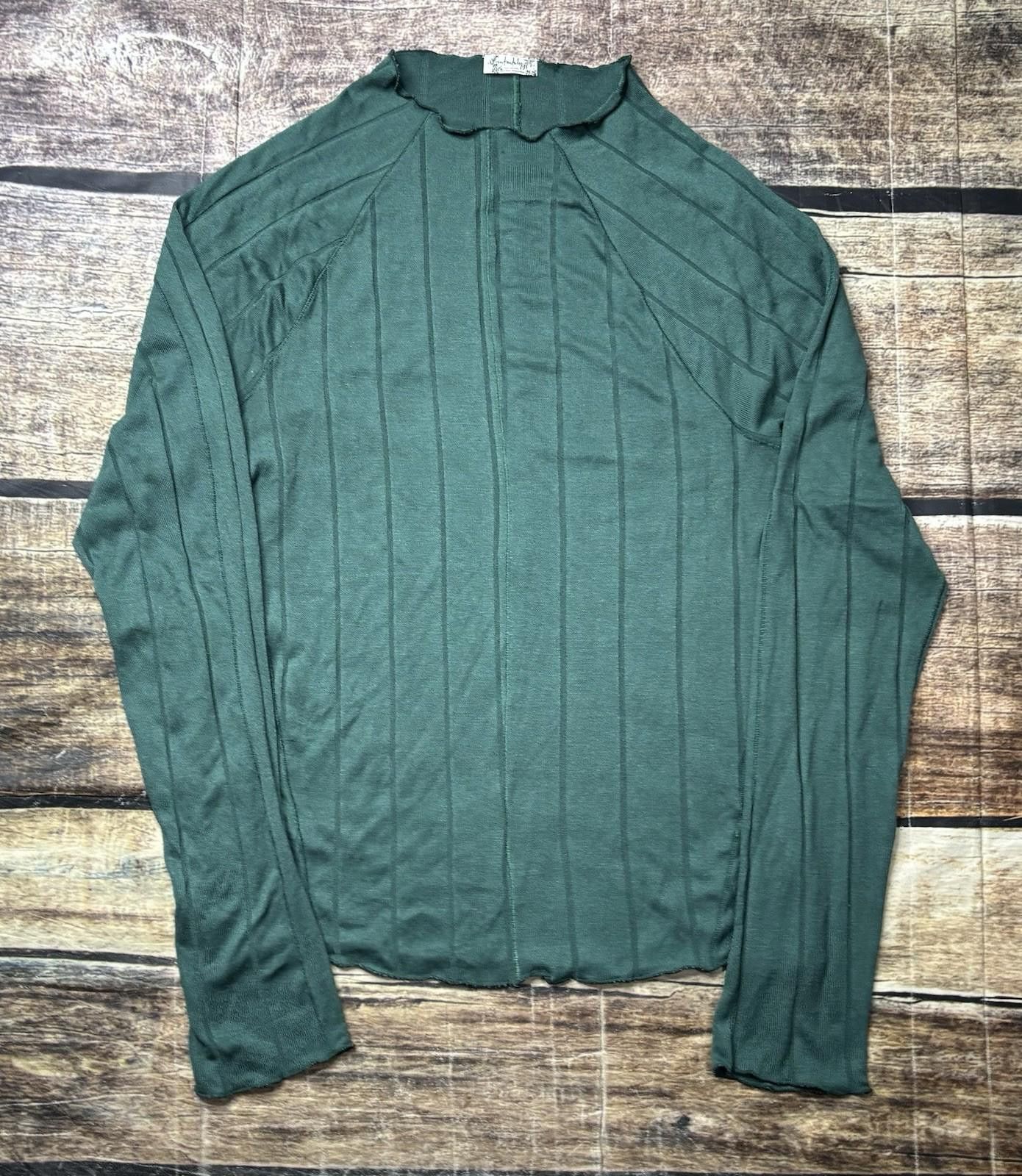 Free People Free People Intimately Top Womens Large Green Eyed Stretch Size L / US 10 / IT 46 - 1 Thumbnail