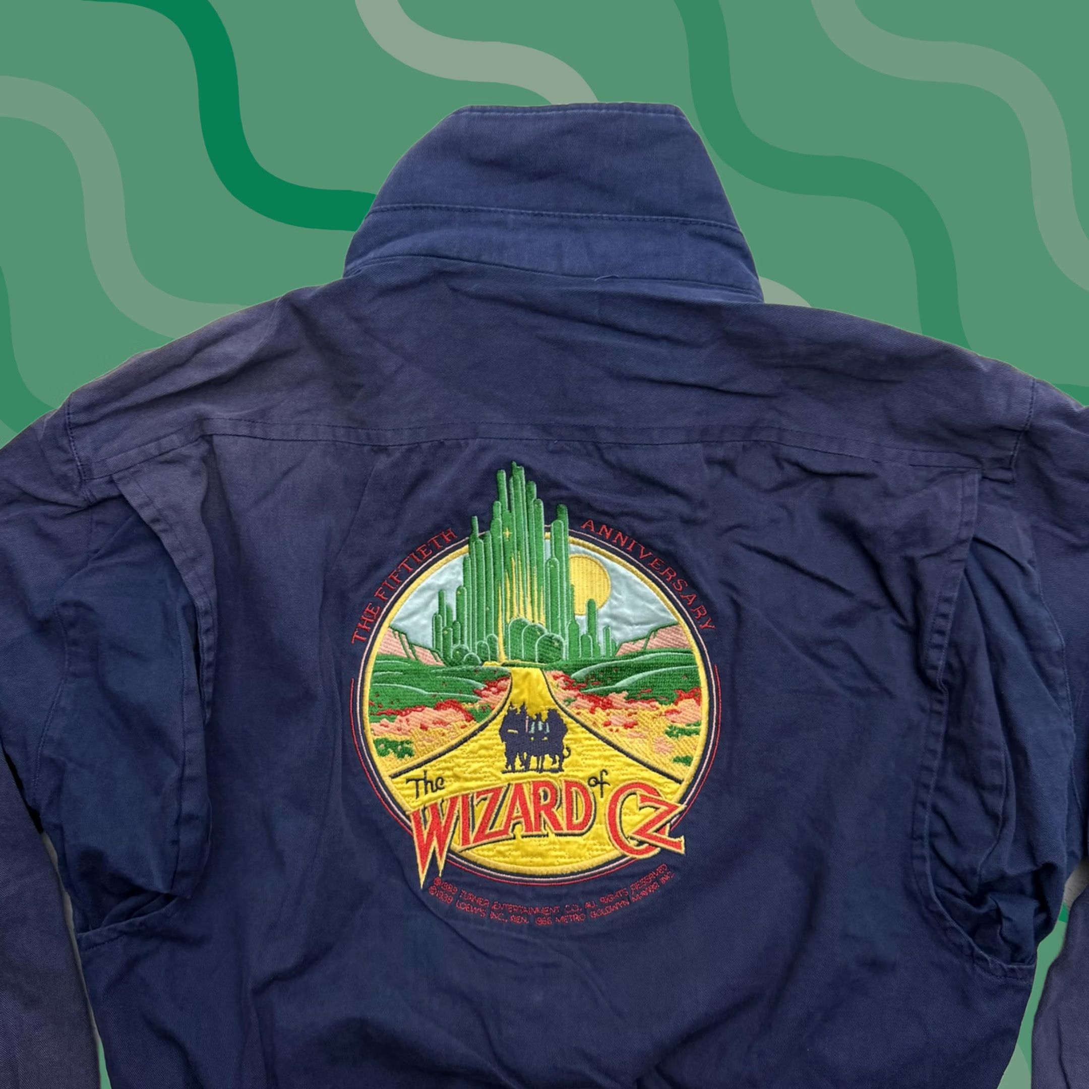 Vintage VINTAGE High Five Wizard Of Oz Jacket Mens S Blue Bomber Embroidered 50th Size US S / EU 44-46 / 1 - 1 Thumbnail