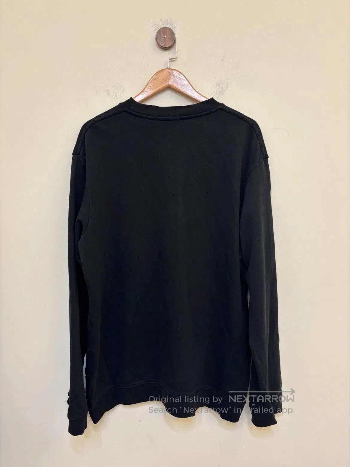 Raf Simons Raf Simons No Land Distressed Sweatshirt. Size US XL / EU 56 / 4 - 9 Thumbnail
