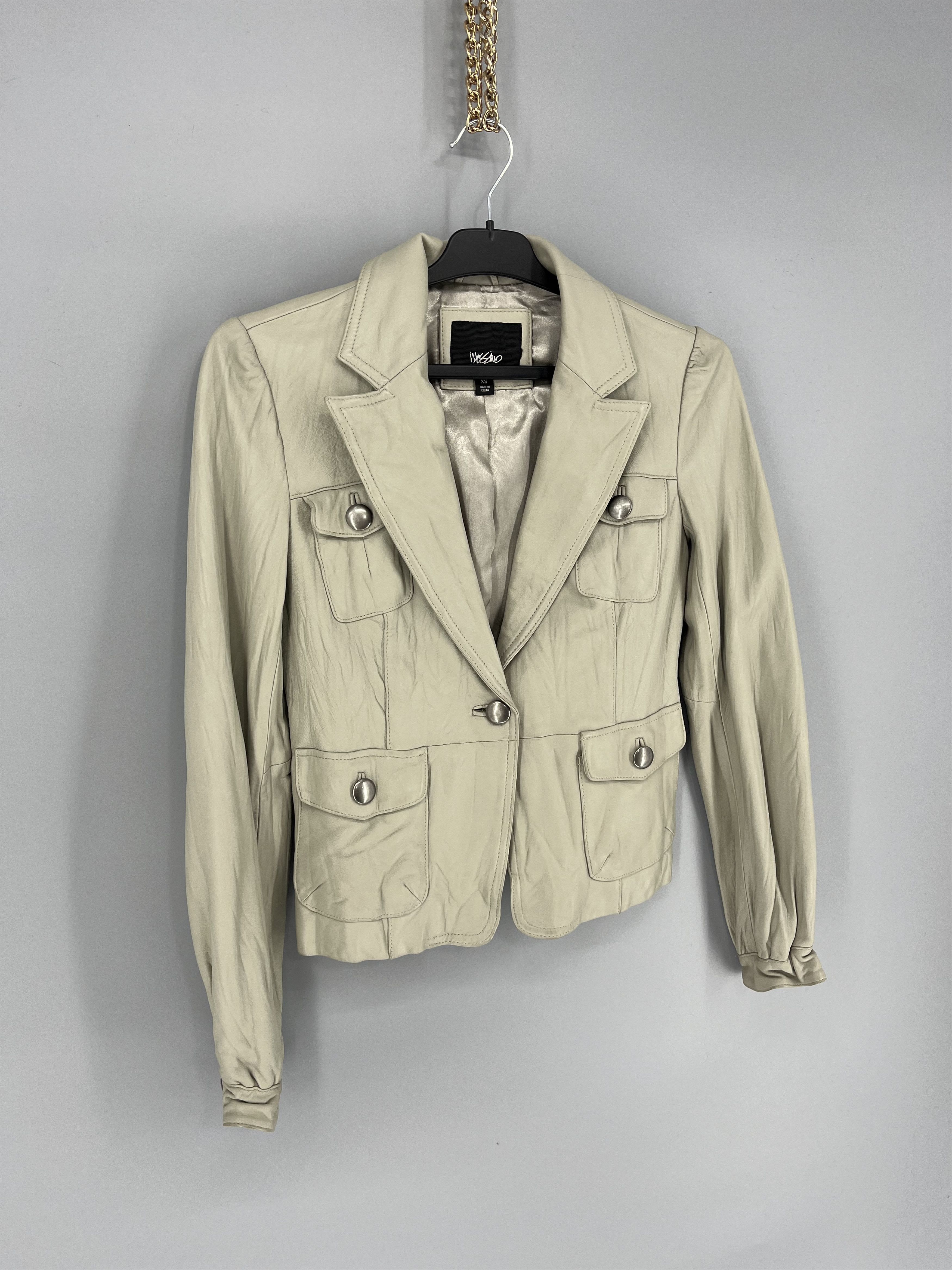 Japanese Brand Vintage 00’s Wossivo Moto Leather Racing Y2K Jacket Size XS / US 0-2 / IT 36-38 - 2 Thumbnail